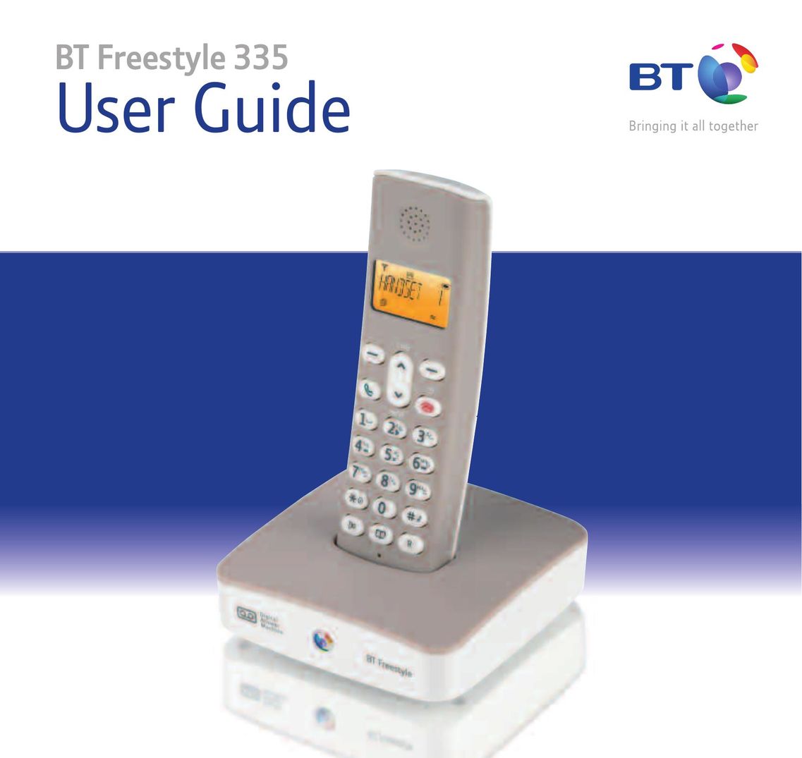 BT 335 Cordless Telephone User Manual (Page 1)