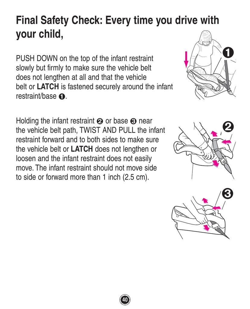 Graco 35 Car Seat User Manual (Page 40)