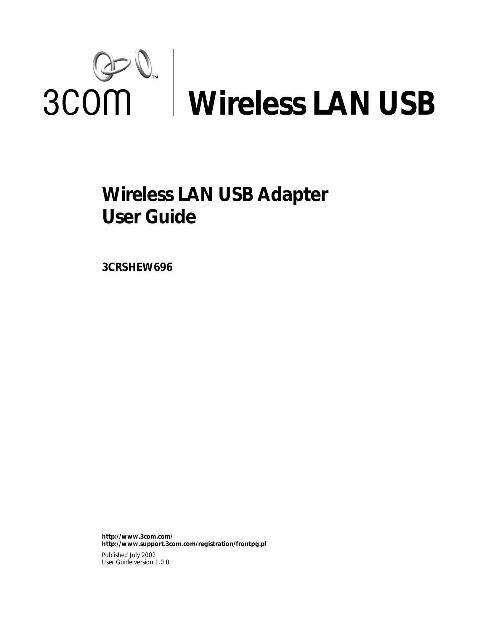 3Com 3CRSHEW696 Network Card User Manual (Page 1)