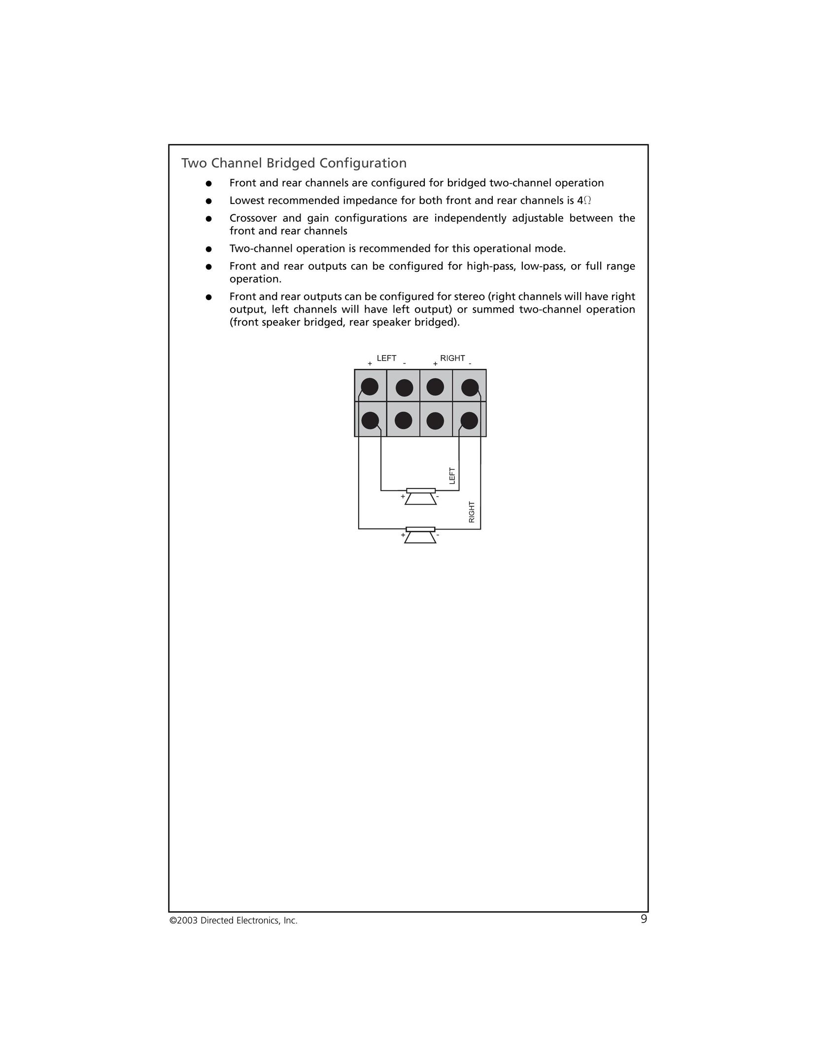 Orion Car Audio 4004 Stereo Amplifier User Manual (Page 10)
