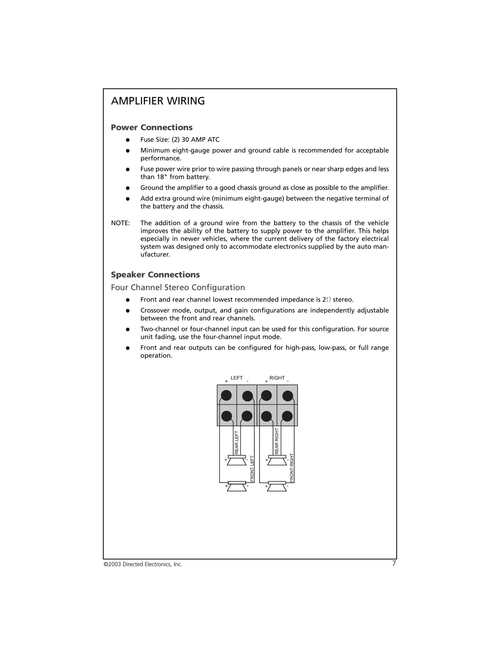 Orion Car Audio 4004 Stereo Amplifier User Manual (Page 8)
