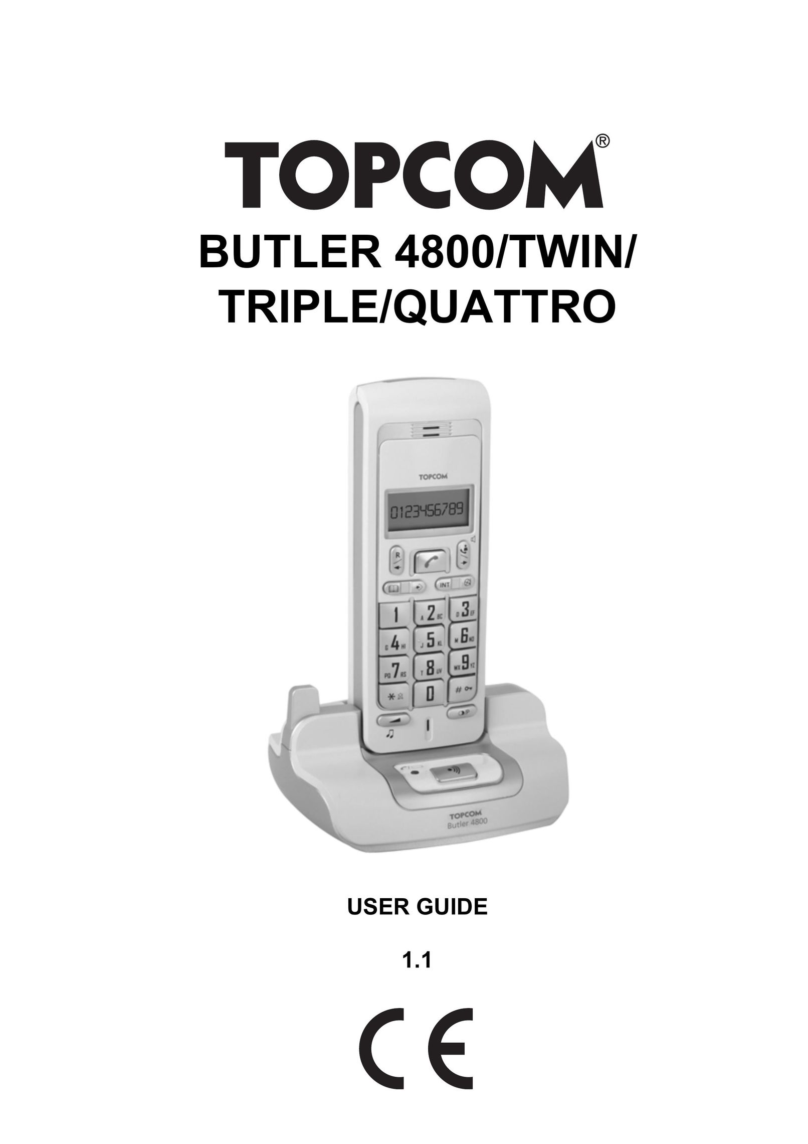 Topcom 4800 Cordless Telephone User Manual (Page 1)