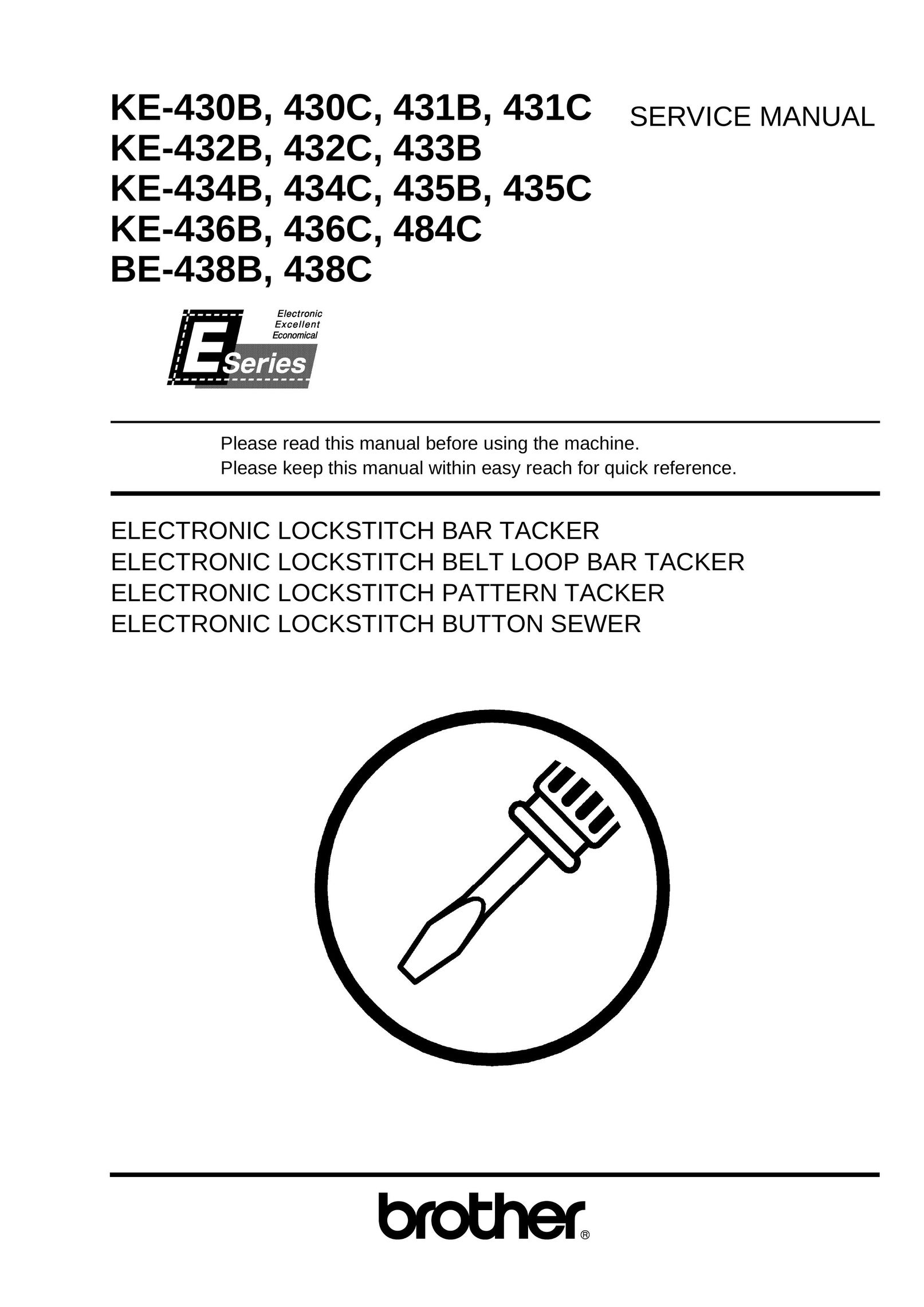 Brother 484C Sewing Machine User Manual (Page 1)