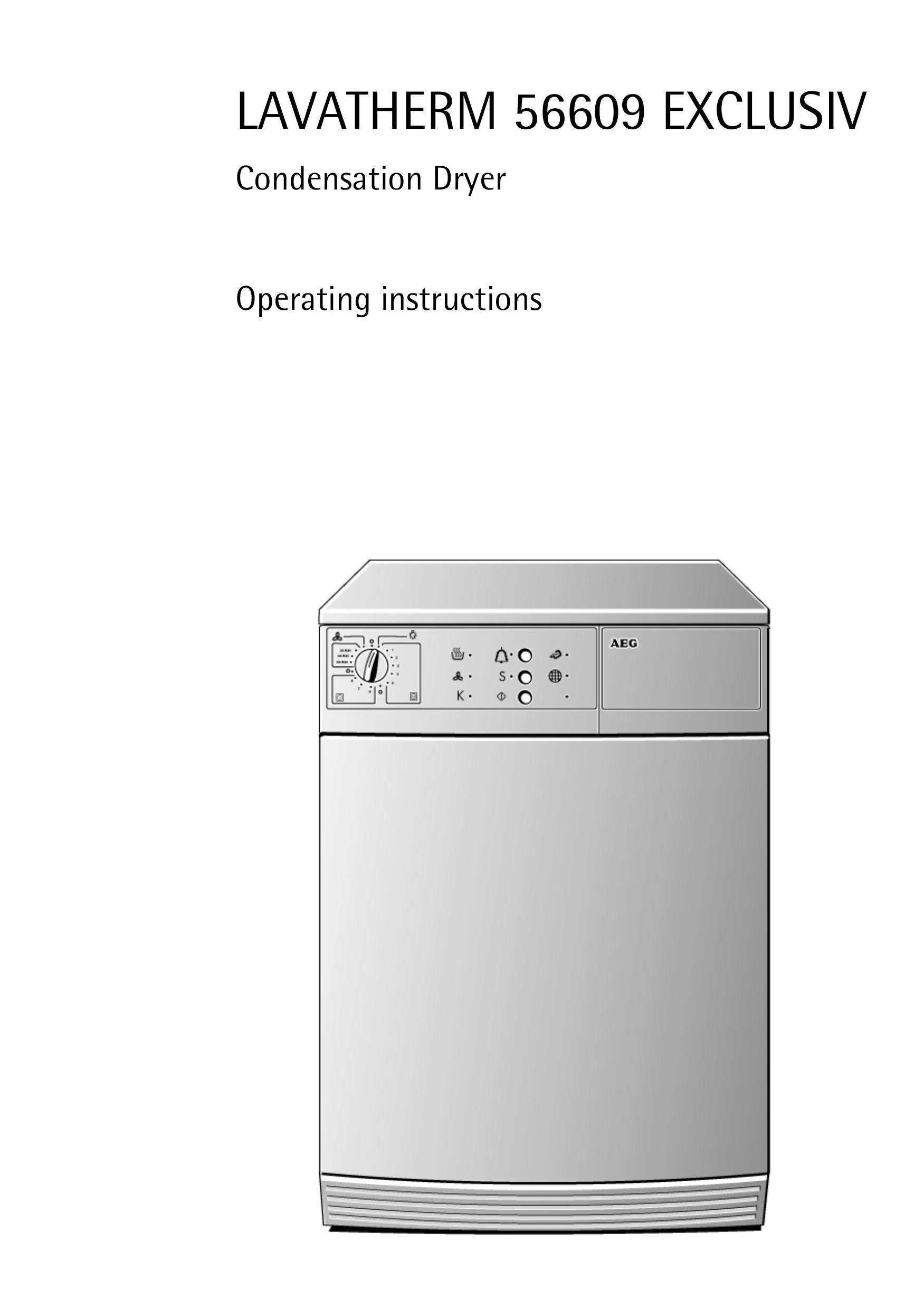 AEG 56609 Clothes Dryer User Manual (Page 1)