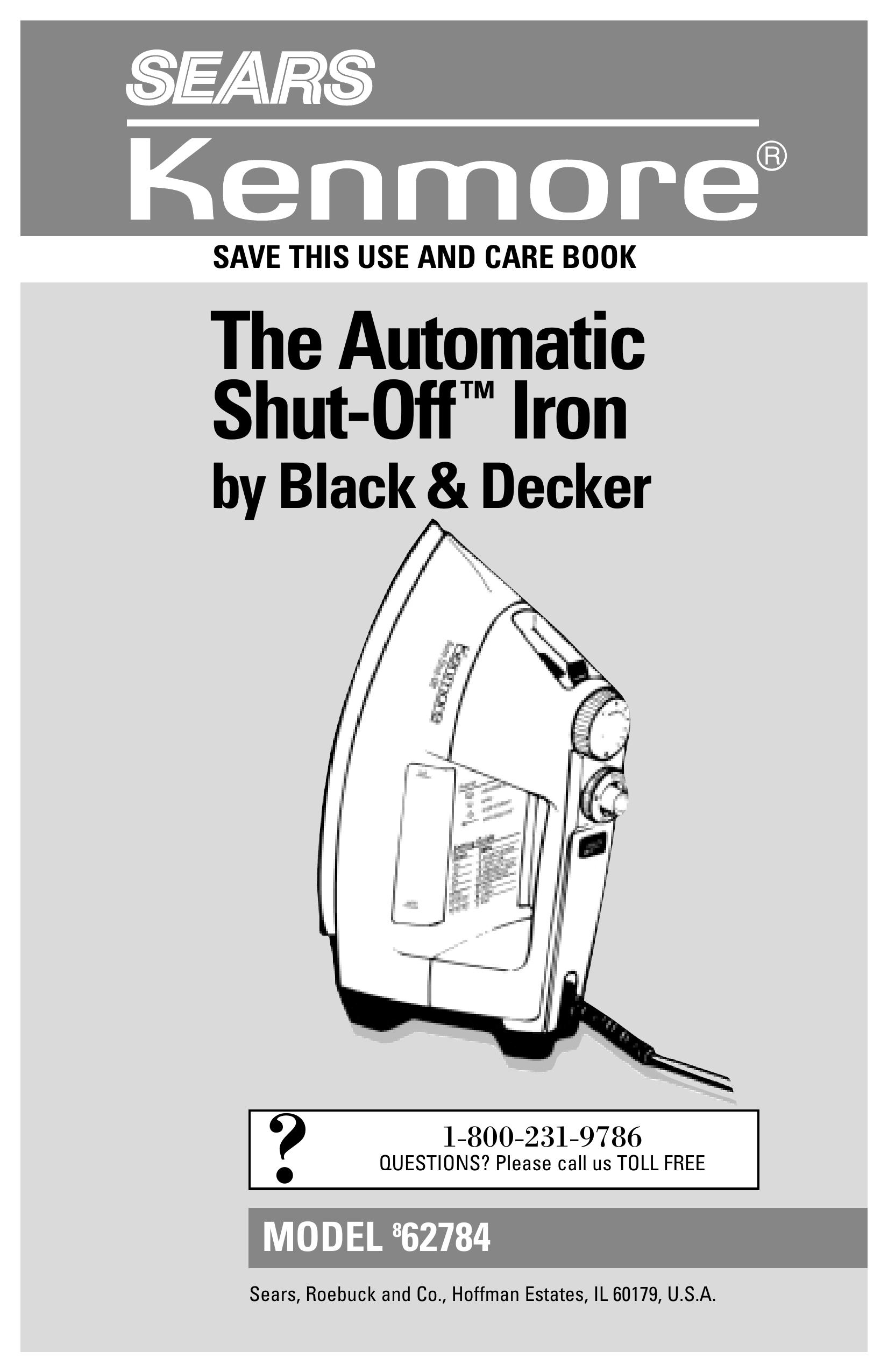 Black & Decker 62784 Iron User Manual (Page 1)