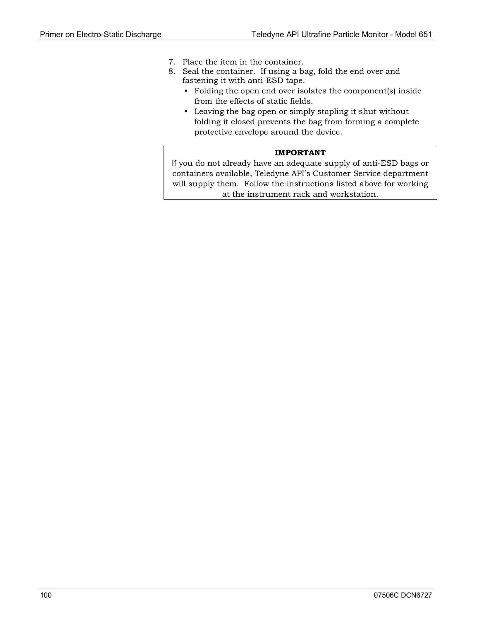 Teledyne 651 Computer Monitor User Manual (Page 102)