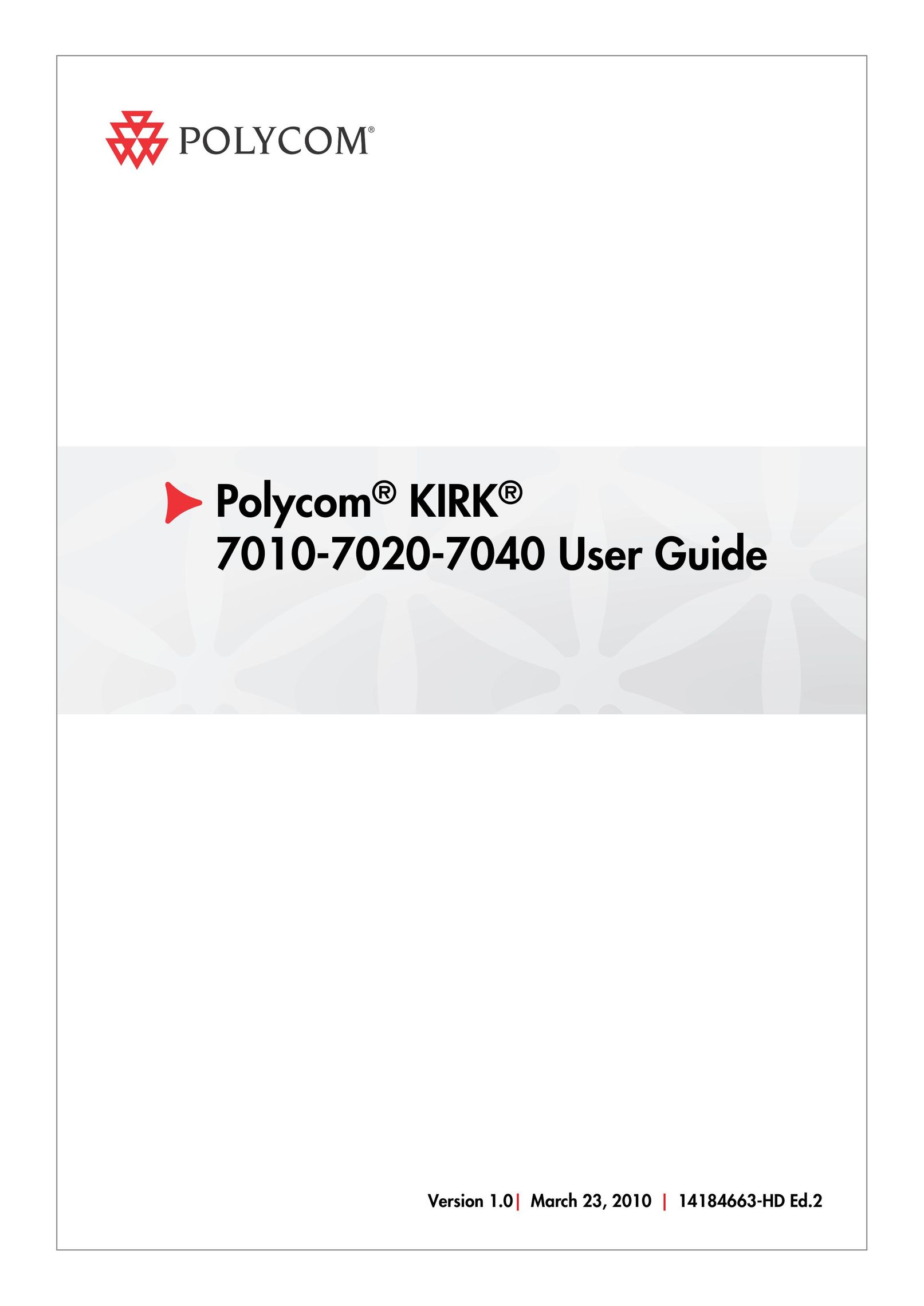 Polycom 7010 Cordless Telephone User Manual (Page 1)