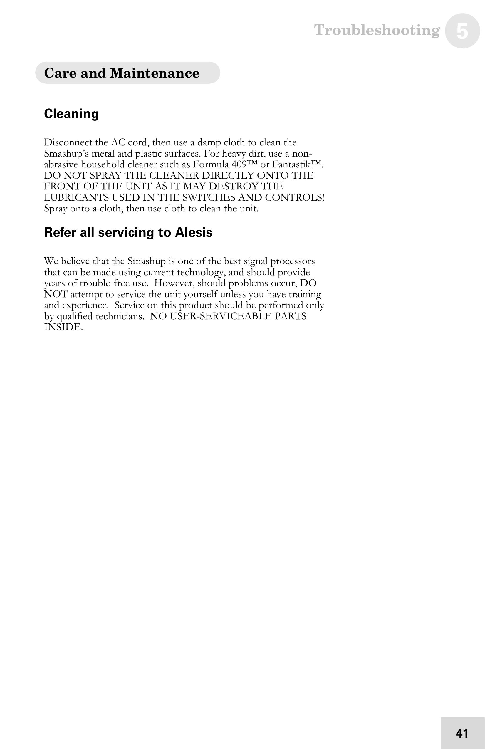 Alesis 7-51-0121-A DJ Equipment User Manual (Page 43)
