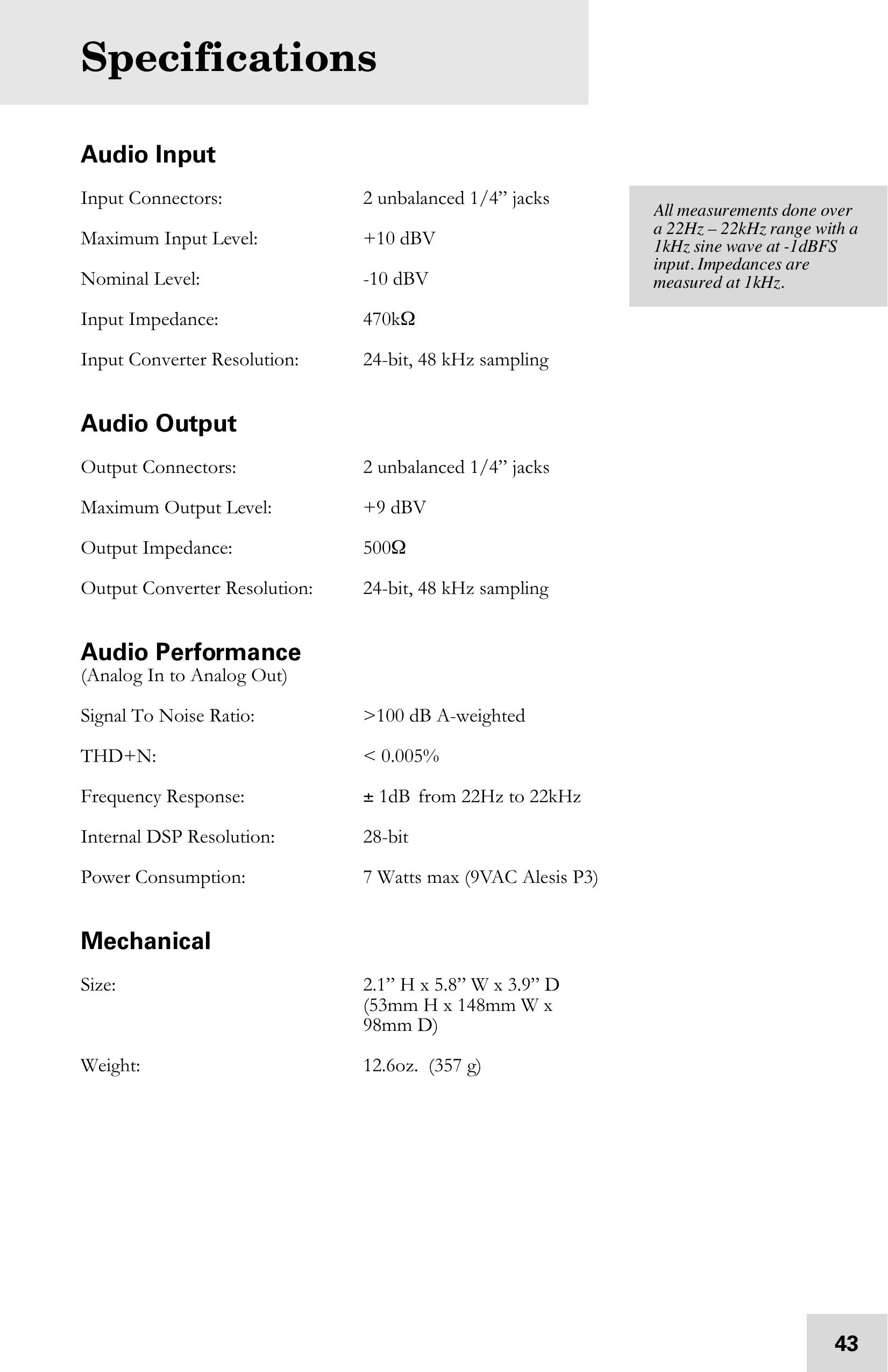 Alesis 7-51-0121-A DJ Equipment User Manual (Page 45)