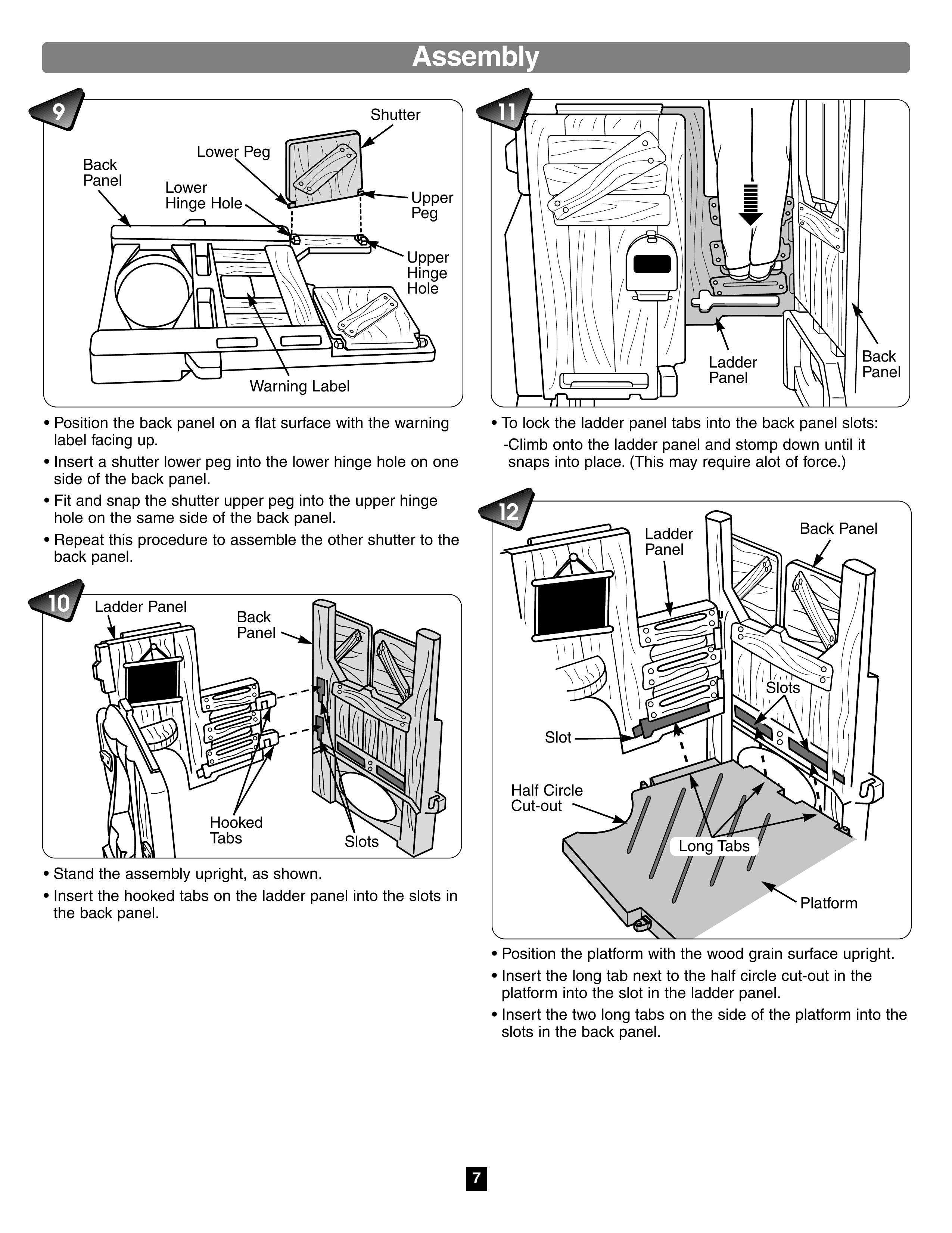 Fisher-Price 75972 Backyard Playset User Manual (Page 7)