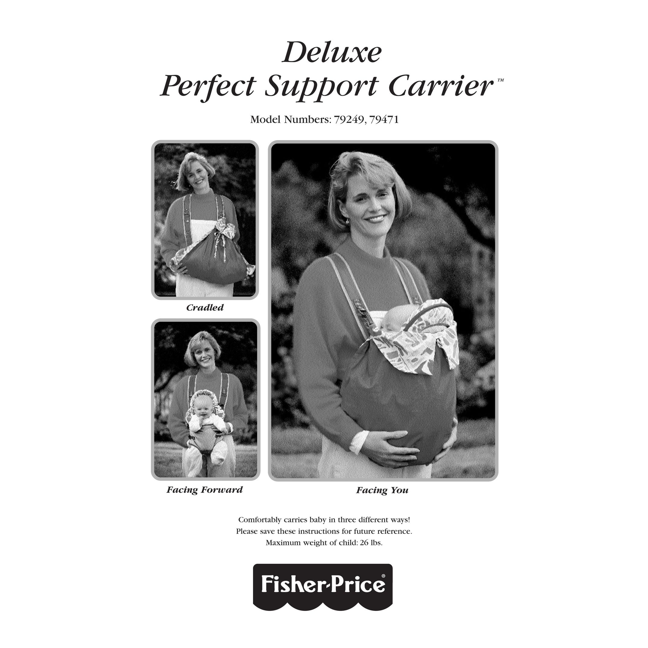 Fisher-Price 79471 Baby Carrier User Manual (Page 1)