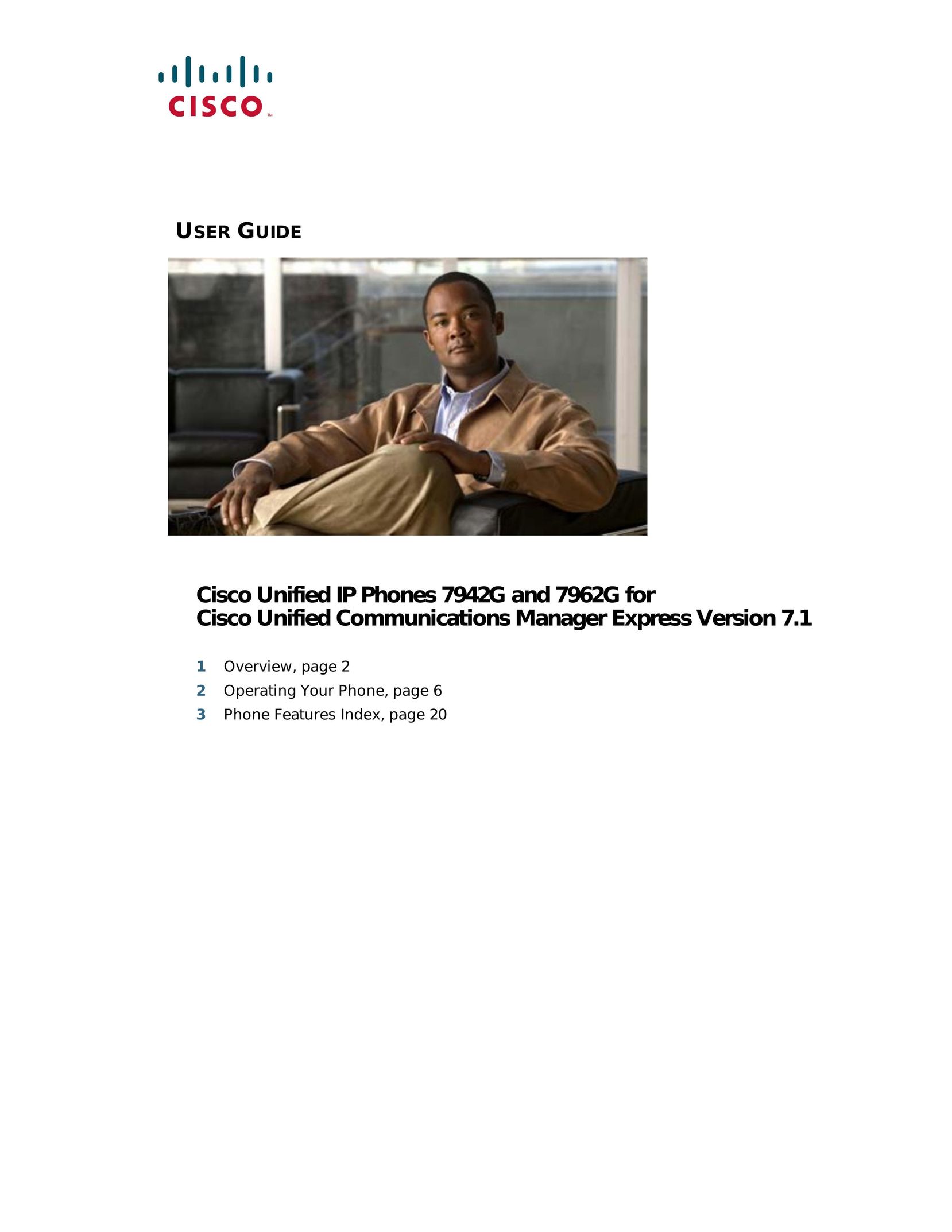 Cisco Systems 7962G Cordless Telephone User Manual (Page 1)