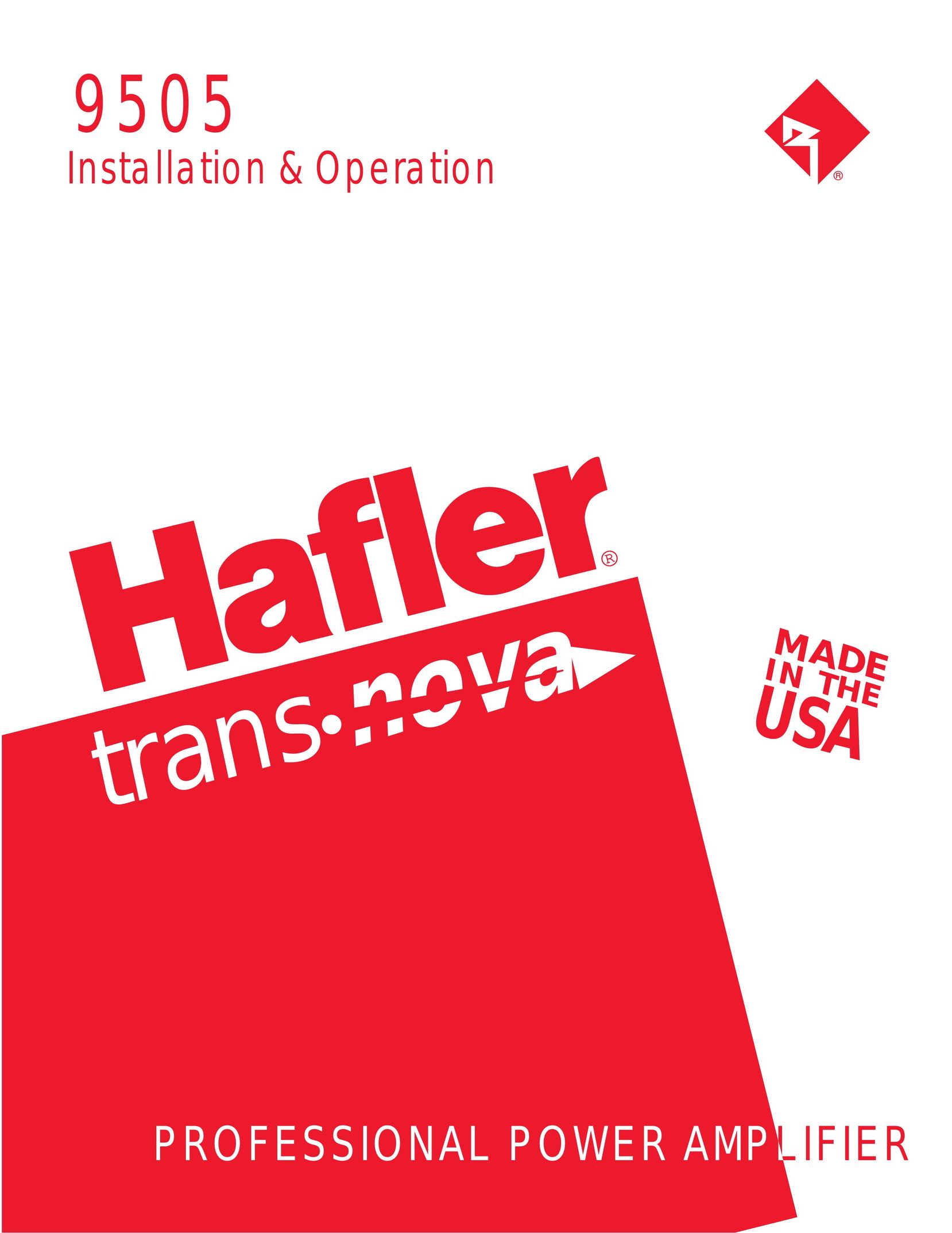 Hafler 9505 Stereo Amplifier User Manual (Page 1)