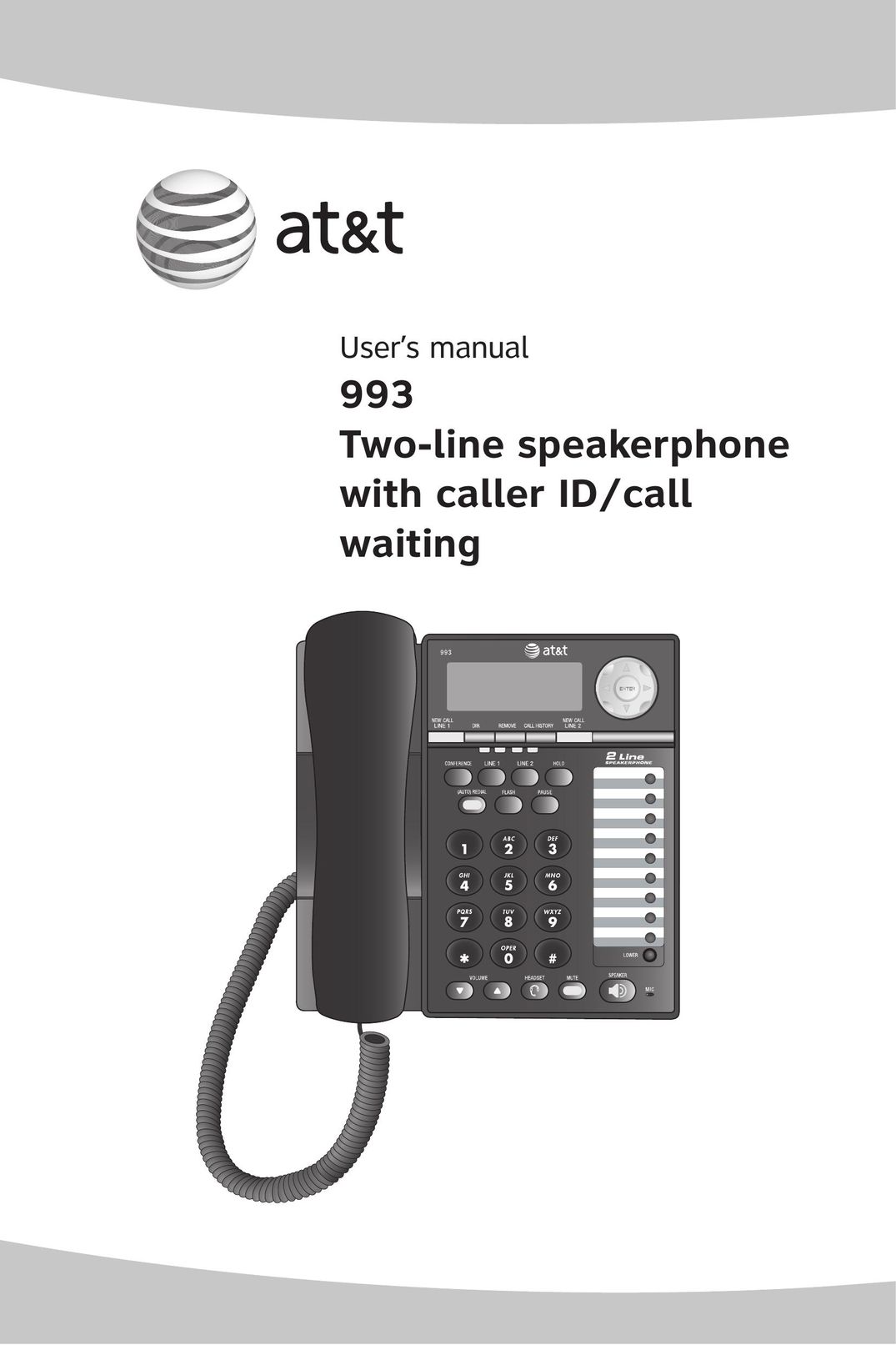 AT&T ATT993 Conference Phone User Manual (Page 1)