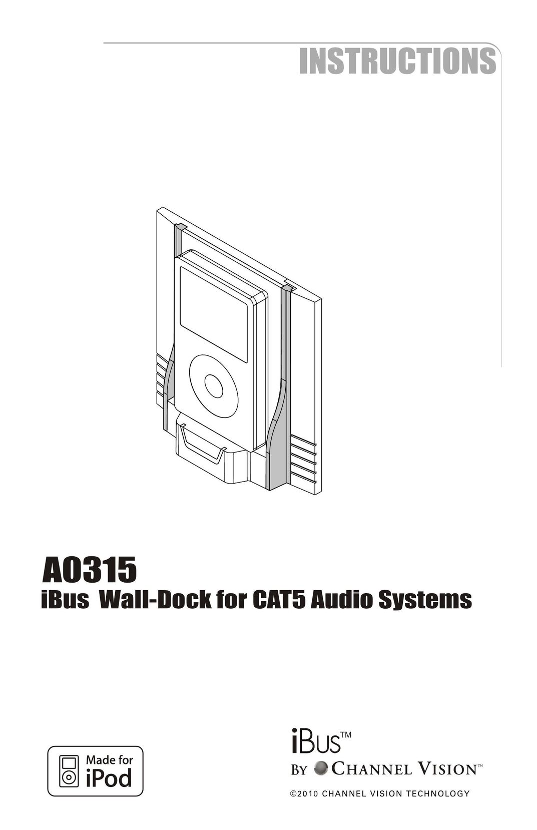 Channel Vision A0315 MP3 Docking Station User Manual (Page 1)