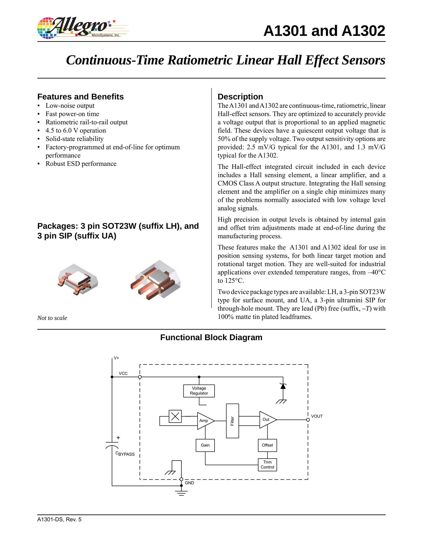 Allegro Multimedia A1302 Stud Sensor User Manual (Page 1)