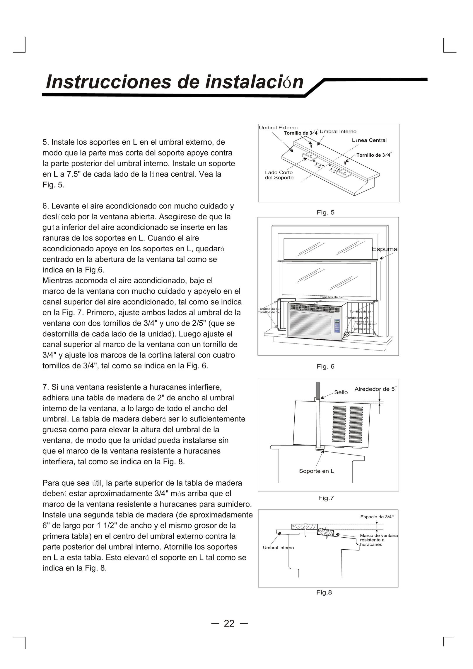 Admiral AAW-06CM1FHUE Air Conditioner User Manual (Page 23)