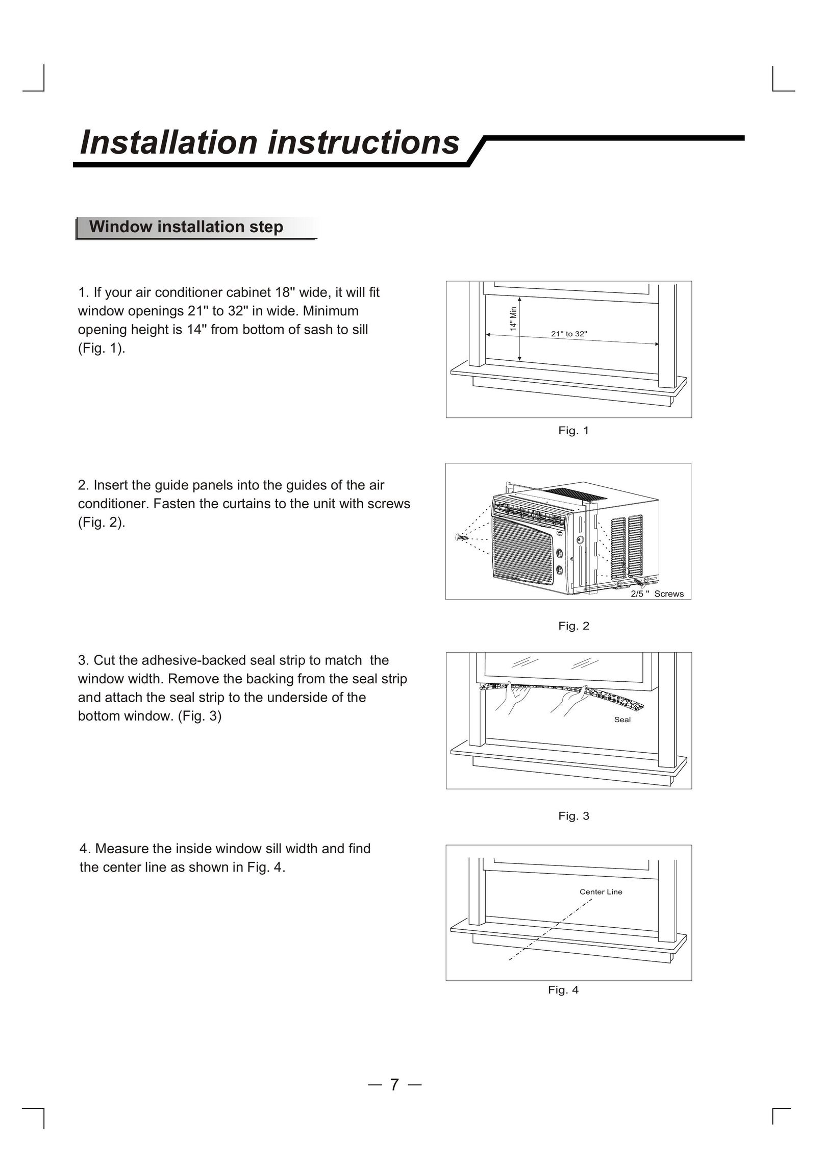 Admiral AAW-06CM1FHUE Air Conditioner User Manual (Page 8)