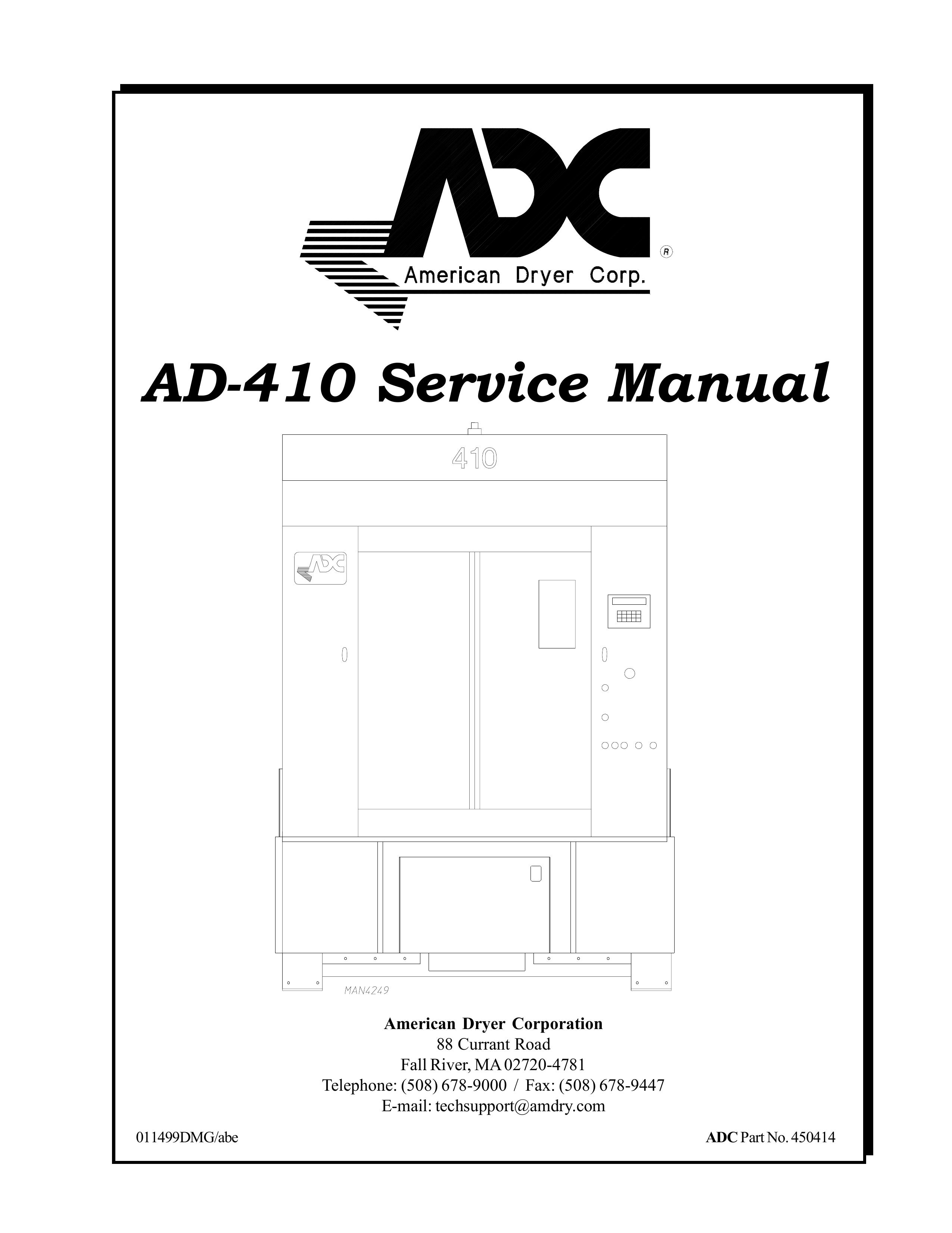 ADC AD-410 Clothes Dryer User Manual (Page 1)