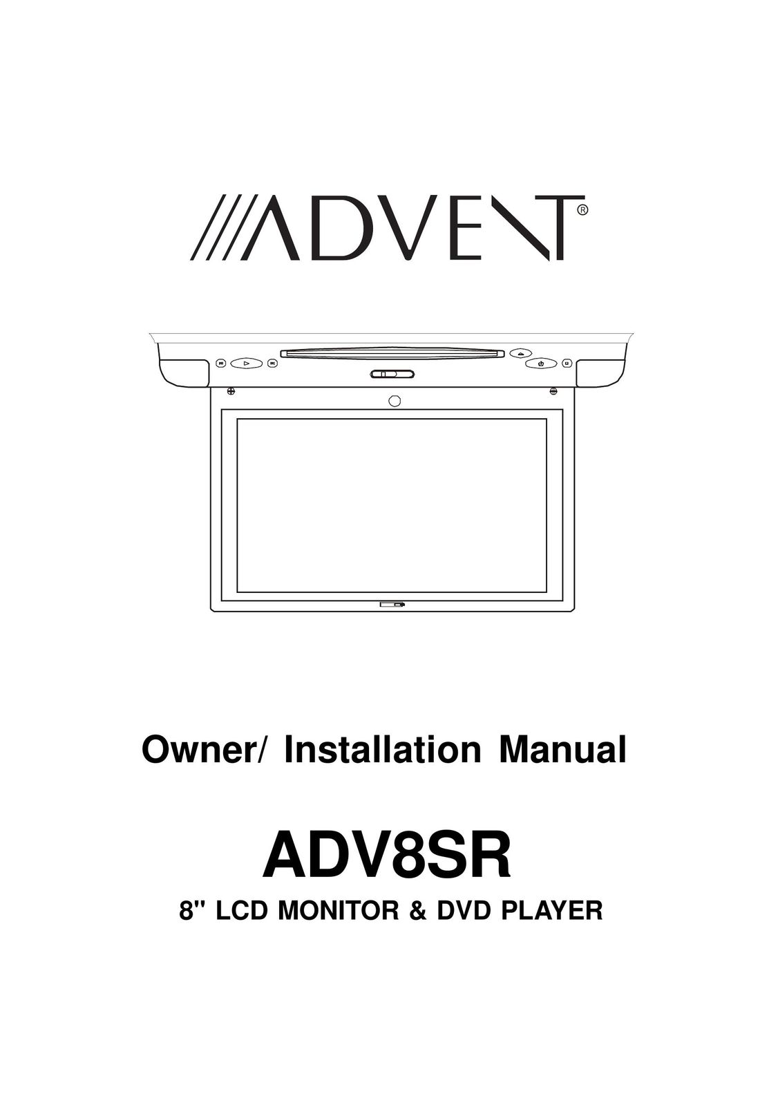 Audiovox ADV8SR Garage Door Opener User Manual (Page 1)