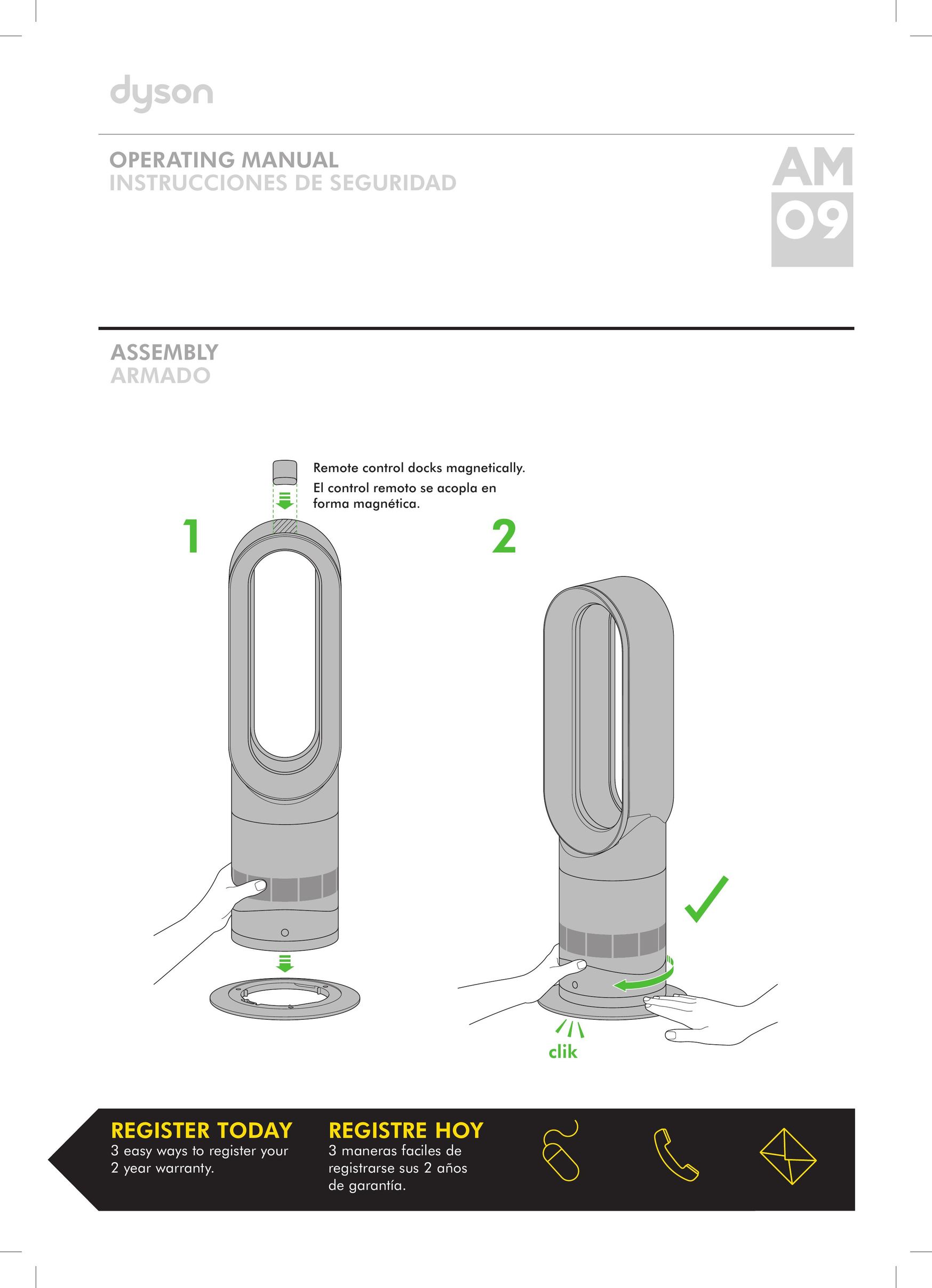 Dyson AM09 Laptop Docking Station User Manual (Page 1)