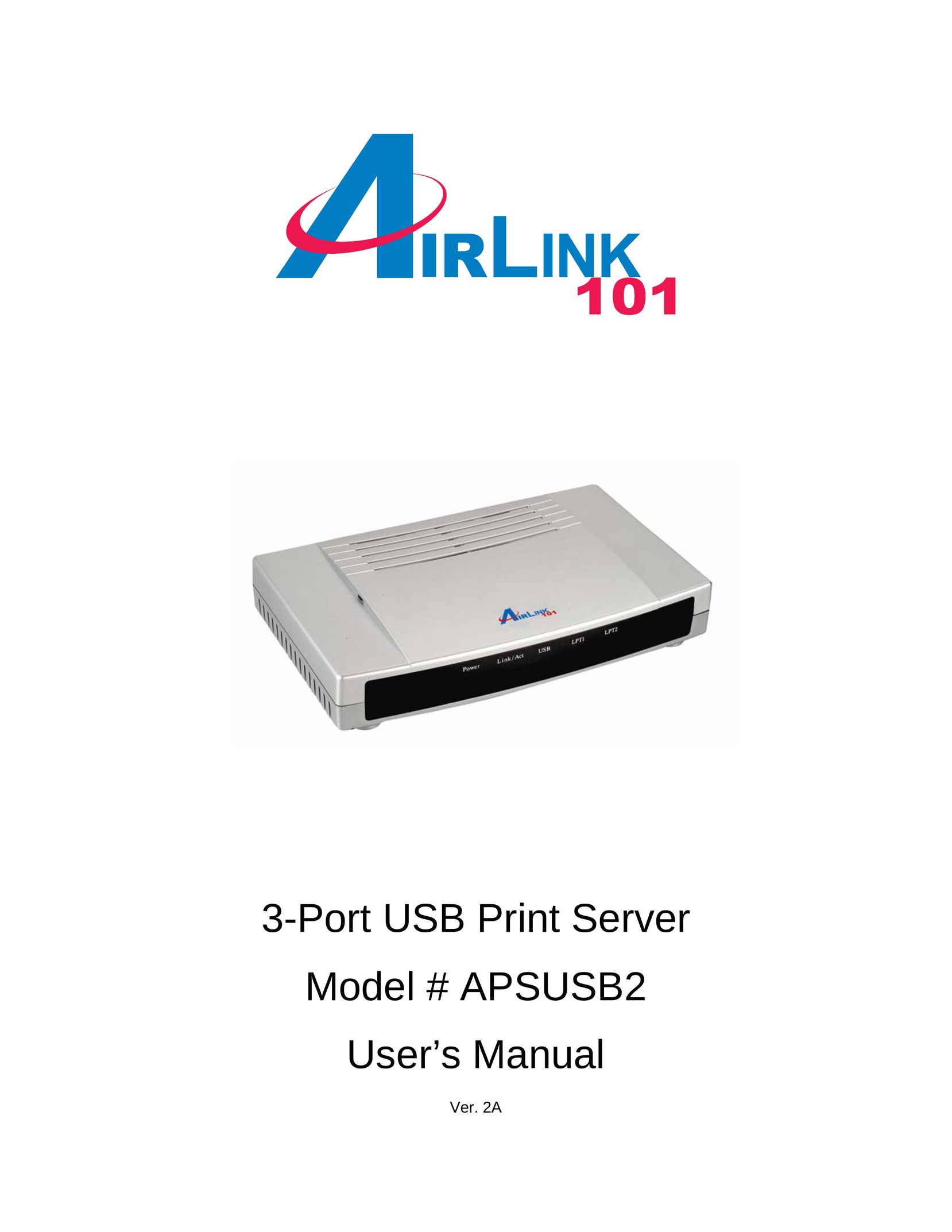 Airlink101 APSUSB2 Printer User Manual (Page 1)