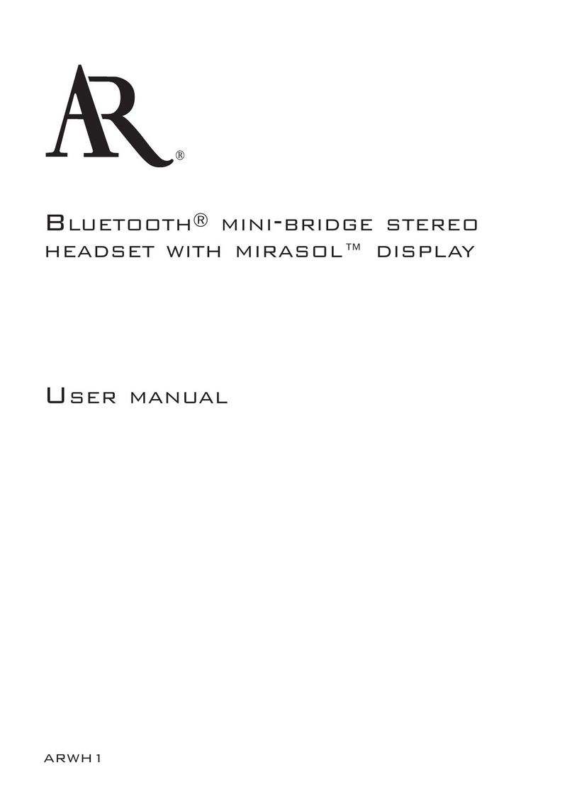 Acoustic Research ARWH1 Headphones User Manual (Page 1)