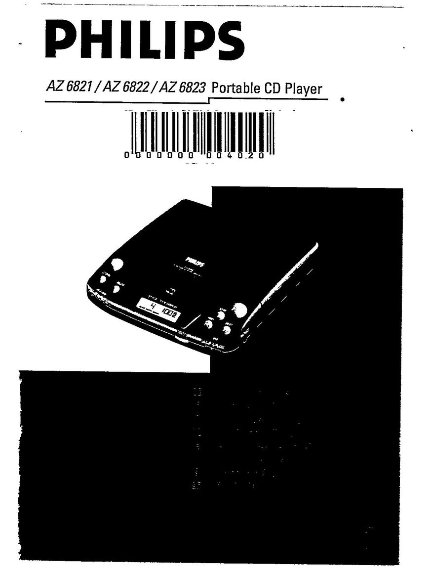 Magnavox AZ 6823 CD Player User Manual (Page 1)