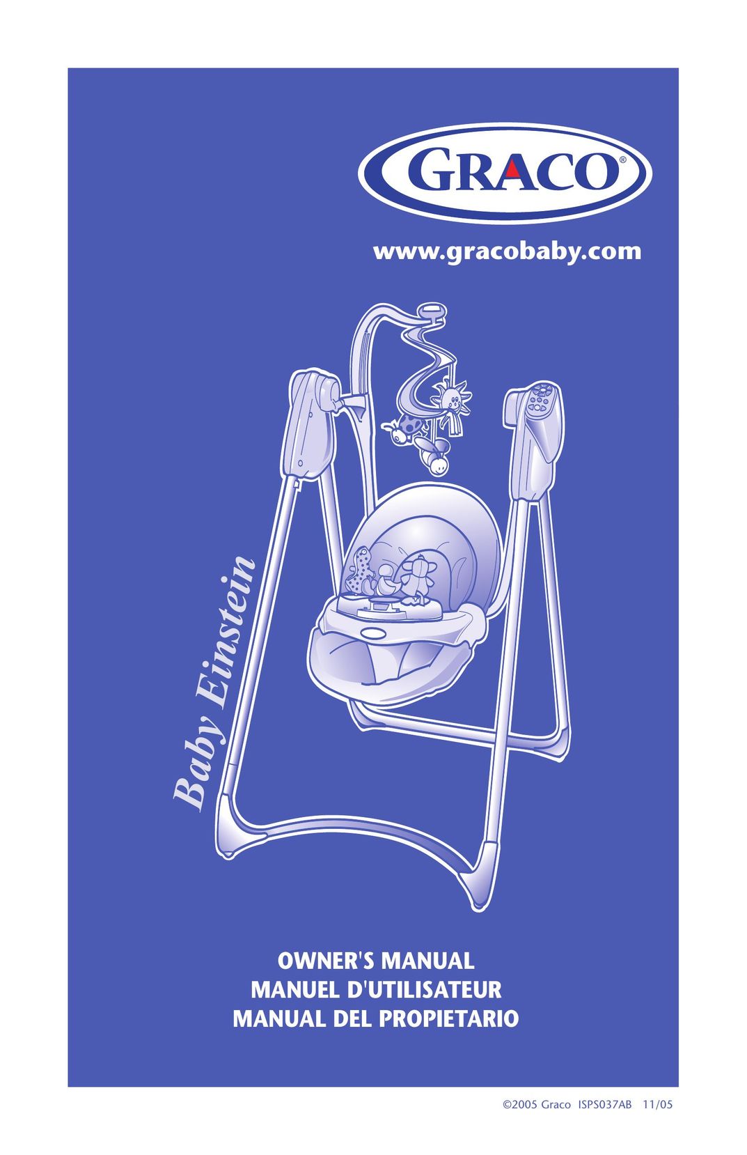 Graco Baby Einstein ISPS037AB 11/05 Baby Carrier User Manual (Page 1)