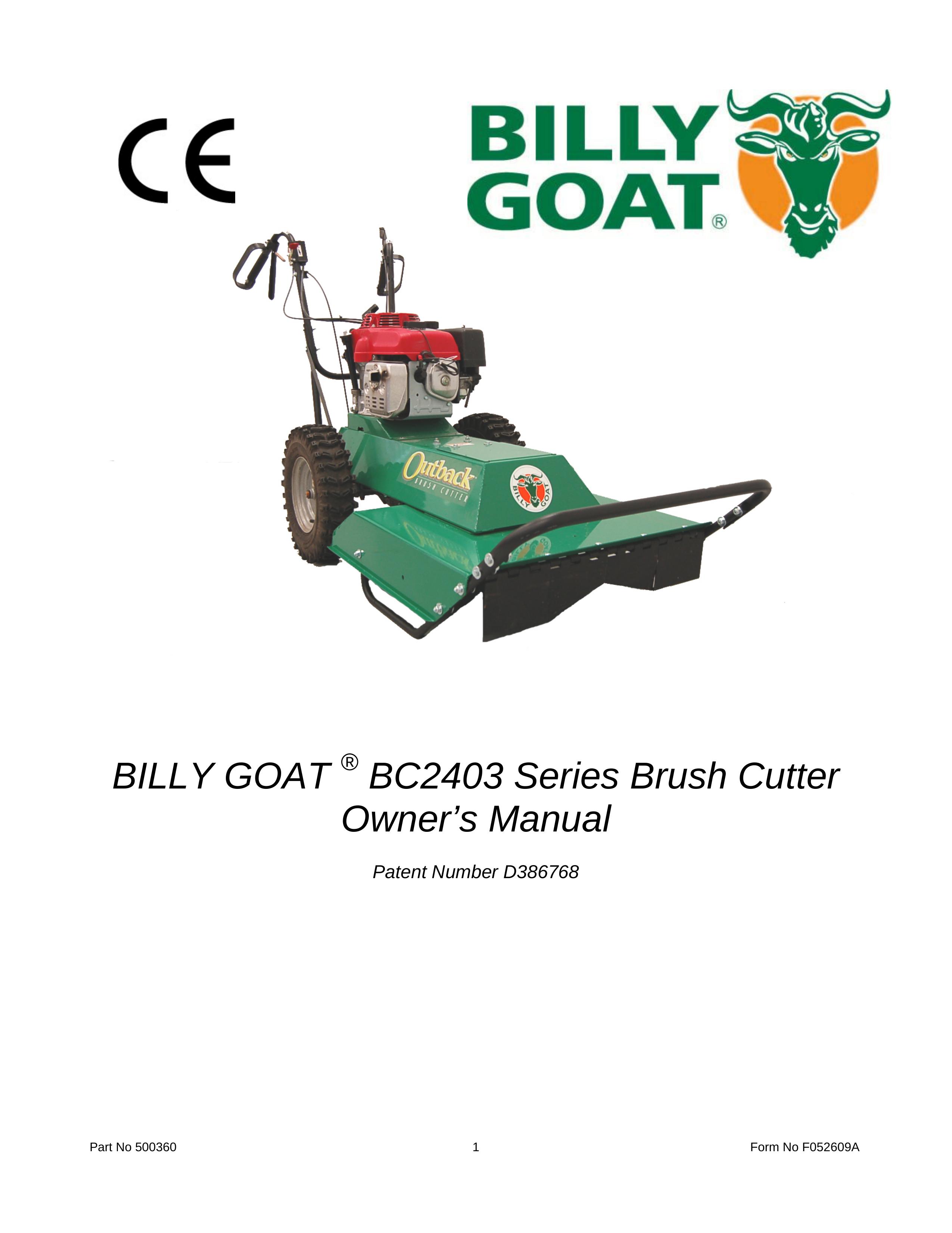 Billy Goat BC2403 Brush Cutter User Manual (Page 1)