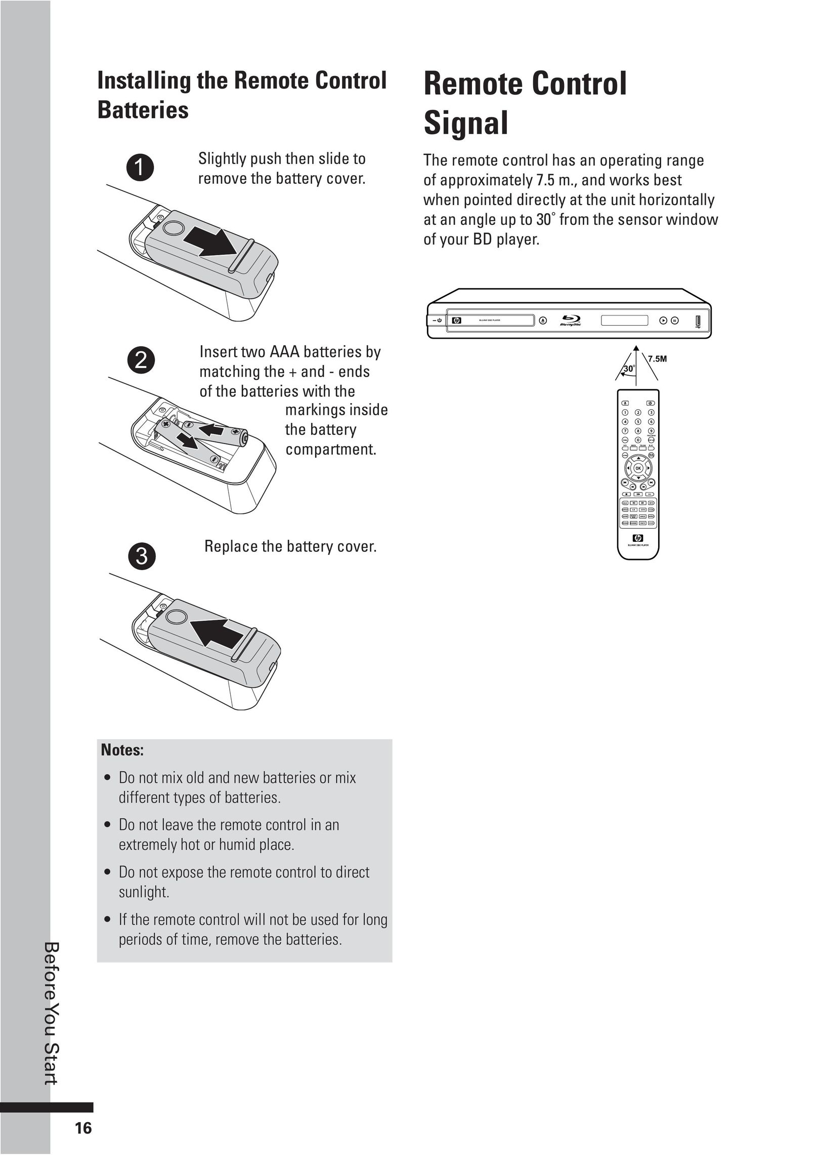 HP (Hewlett-Packard) BD-2000 Blu-ray Player User Manual (Page 16)