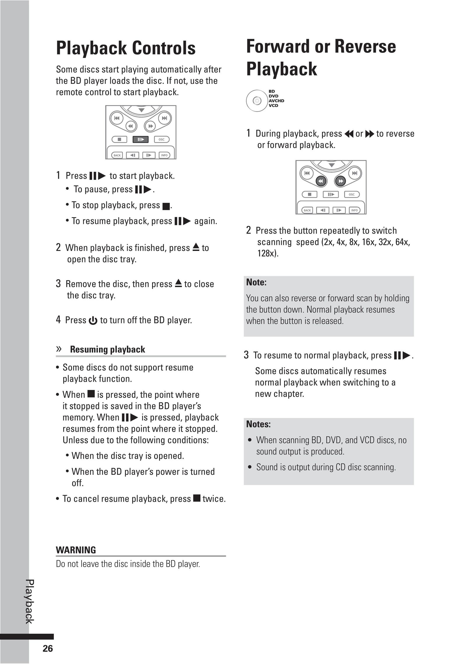 HP (Hewlett-Packard) BD-2000 Blu-ray Player User Manual (Page 26)