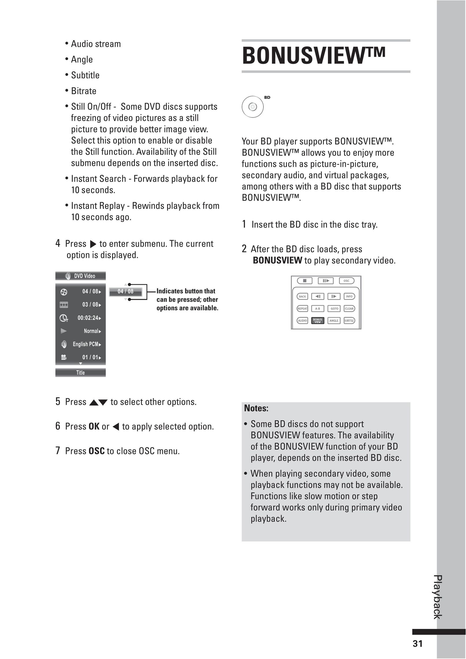 HP (Hewlett-Packard) BD-2000 Blu-ray Player User Manual (Page 31)