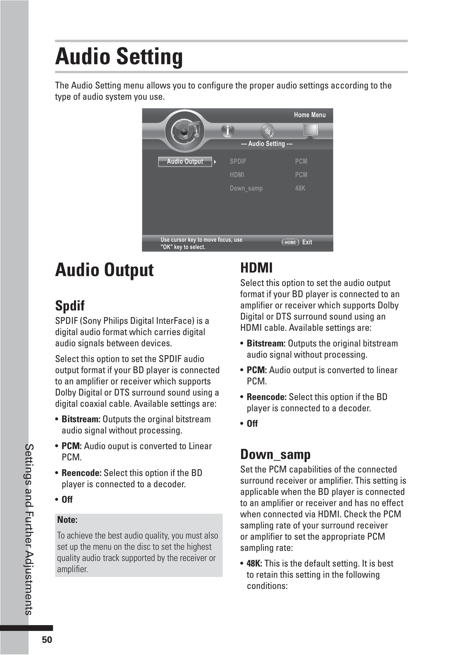 HP (Hewlett-Packard) BD-2000 Blu-ray Player User Manual (Page 50)