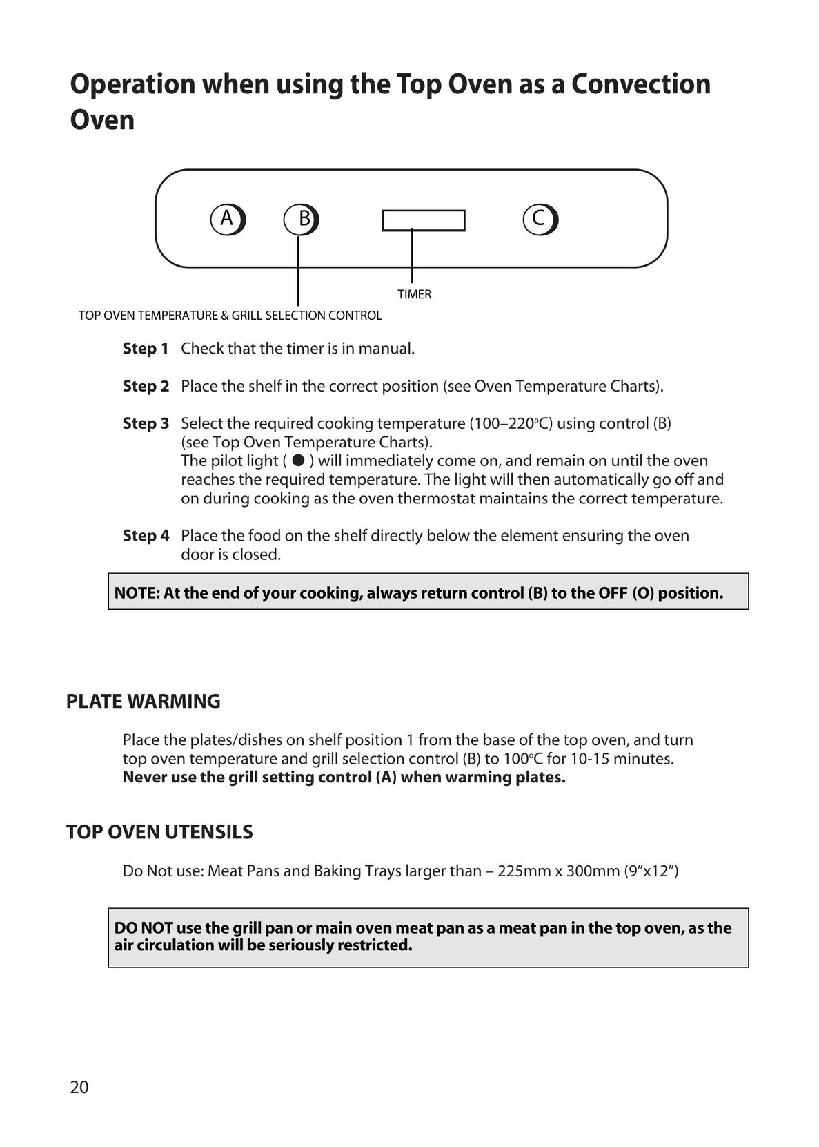 Hotpoint BD32 Microwave Oven User Manual (Page 20)