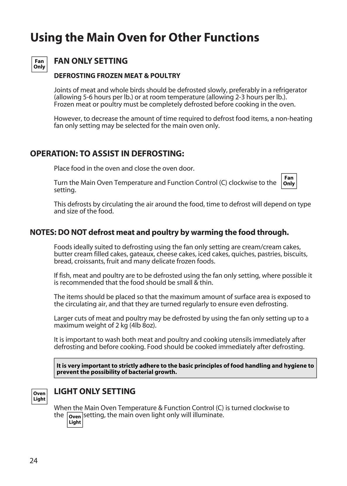 Hotpoint BD32 Microwave Oven User Manual (Page 24)