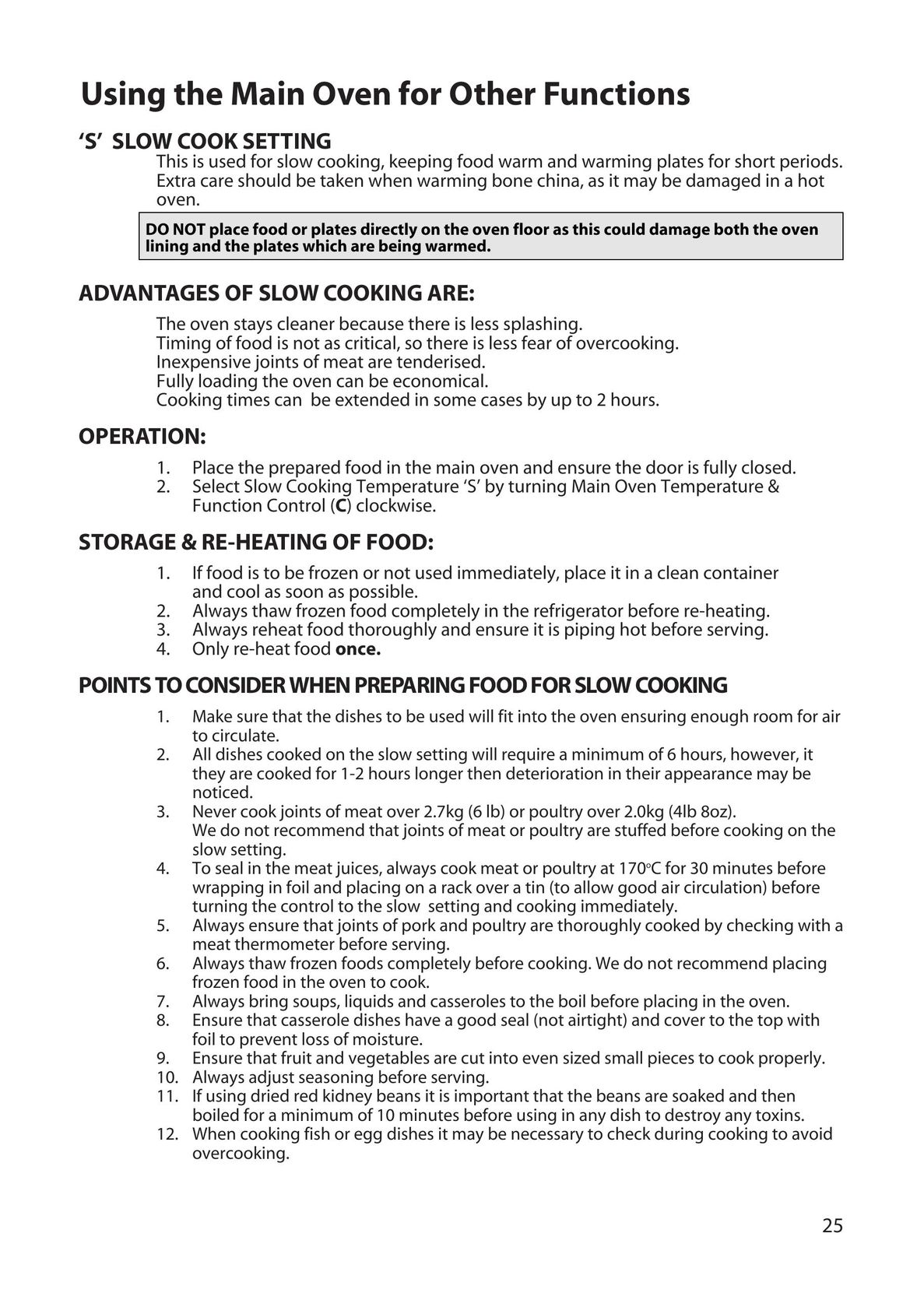Hotpoint BD32 Microwave Oven User Manual (Page 25)