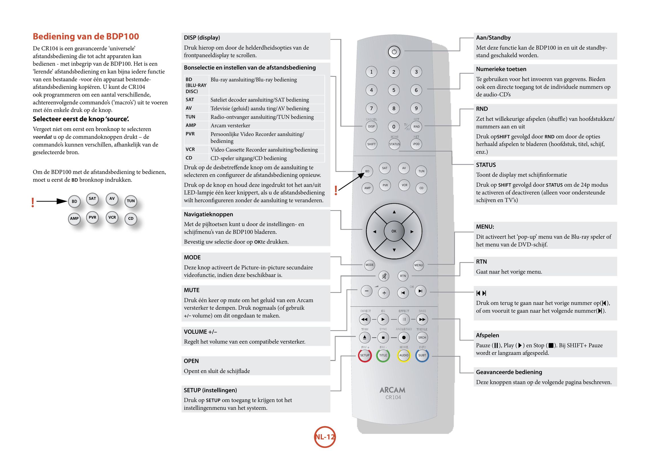 Arcam BDP100 Blu-ray Player User Manual (Page 118)