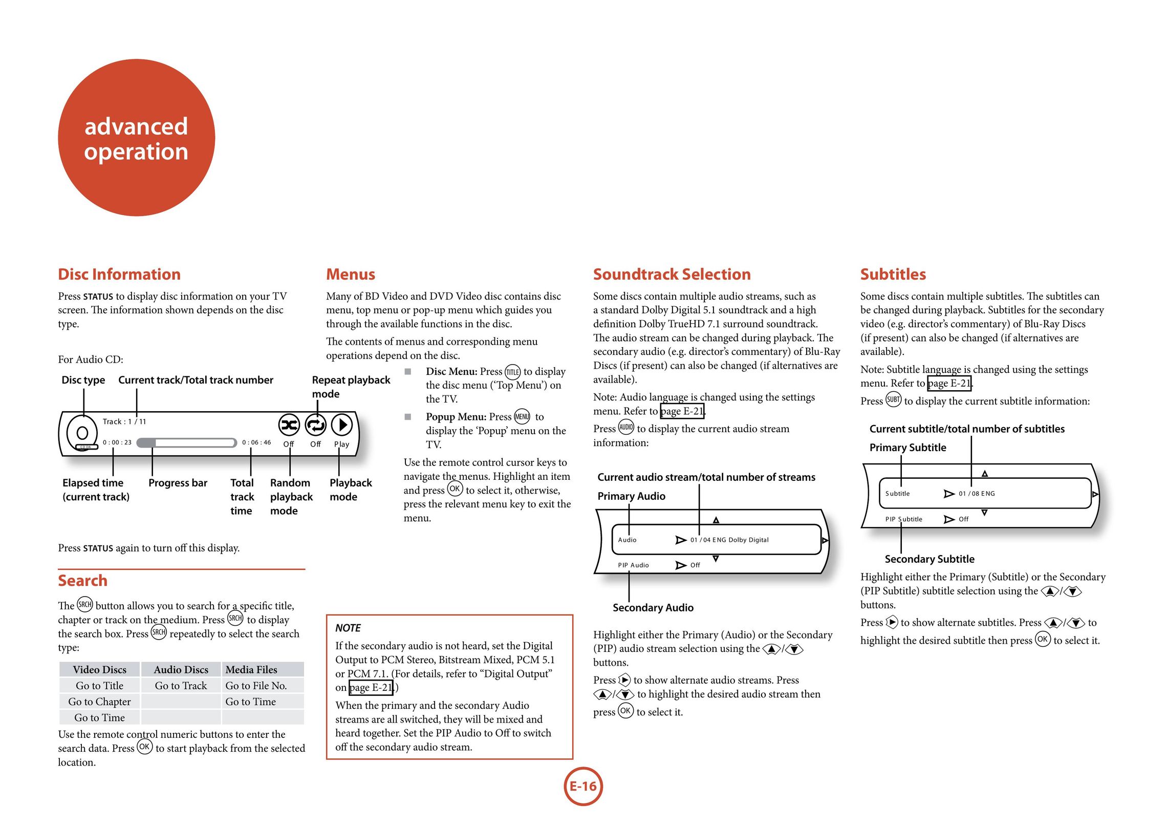 Arcam BDP100 Blu-ray Player User Manual (Page 18)