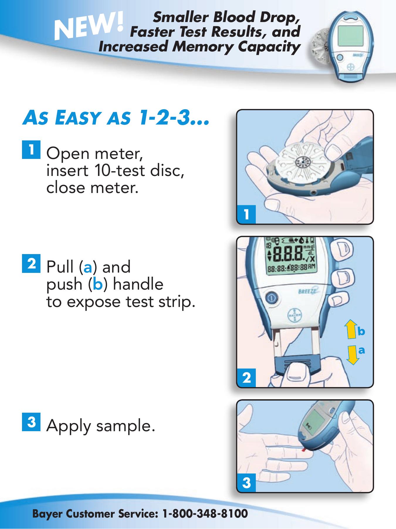 Bayer HealthCare Breeze 2 Blood Glucose Meter User Manual (Page 2)