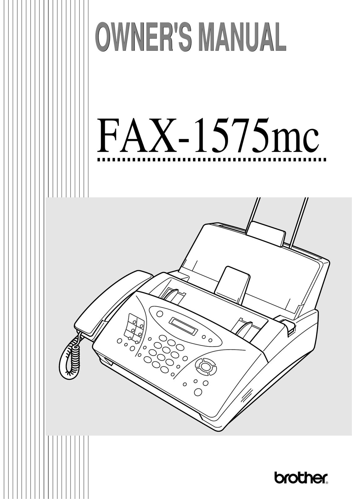 Brother 1575MC All in One Printer User Manual (Page 1)