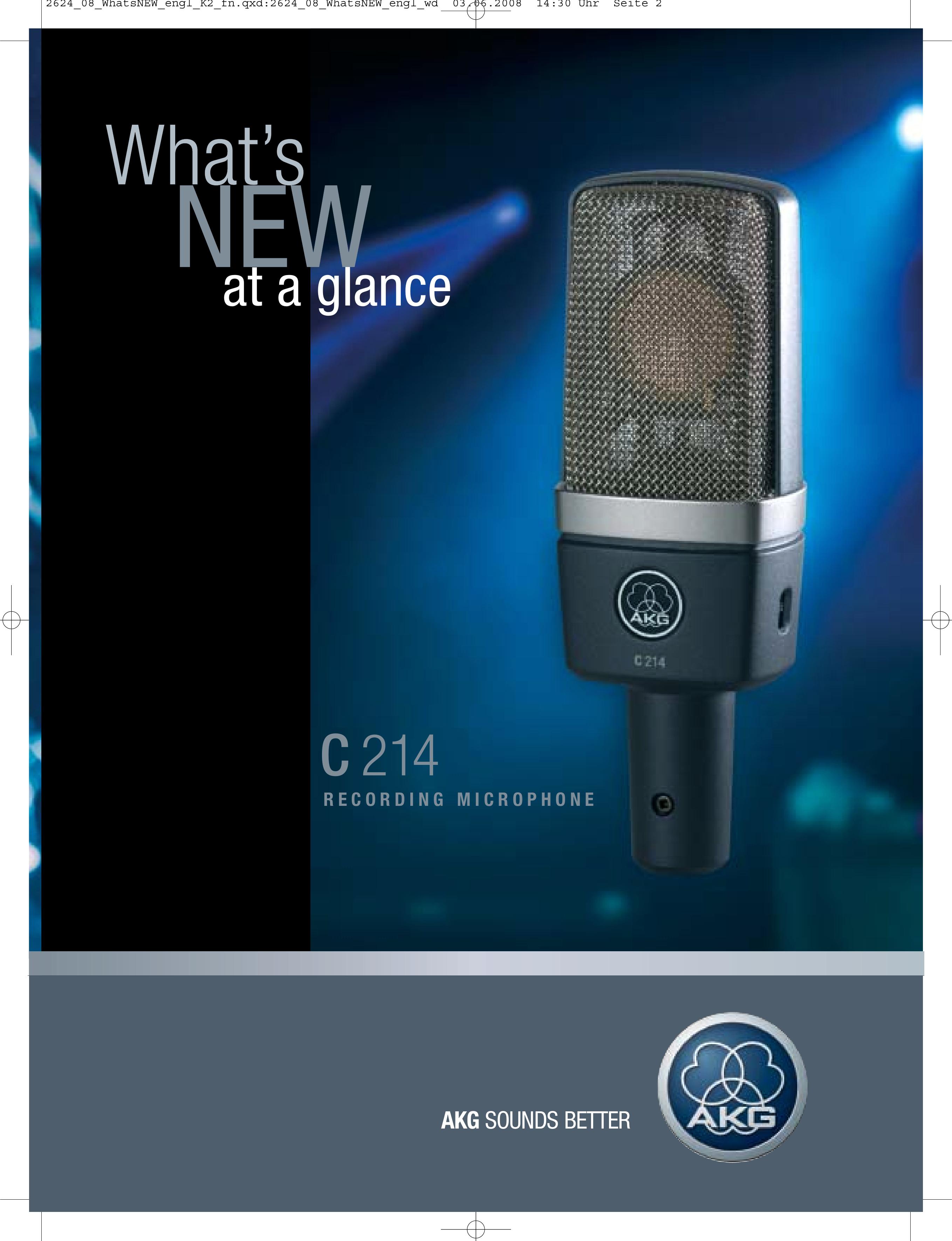 AKG Acoustics C 214 Microphone User Manual (Page 1)