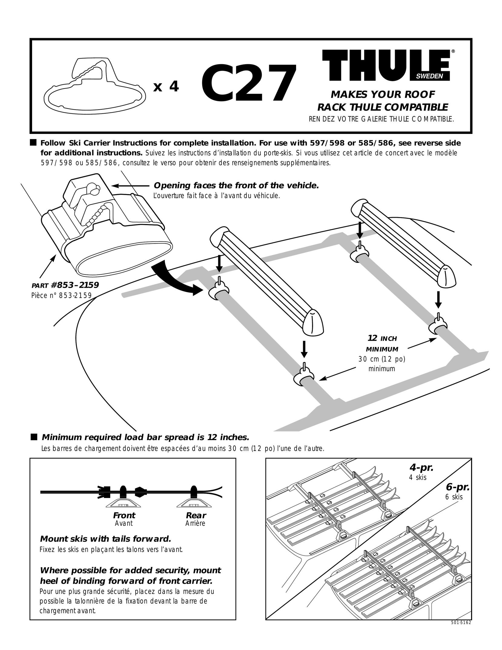 Thule C27 Bike Rack User Manual (Page 1)