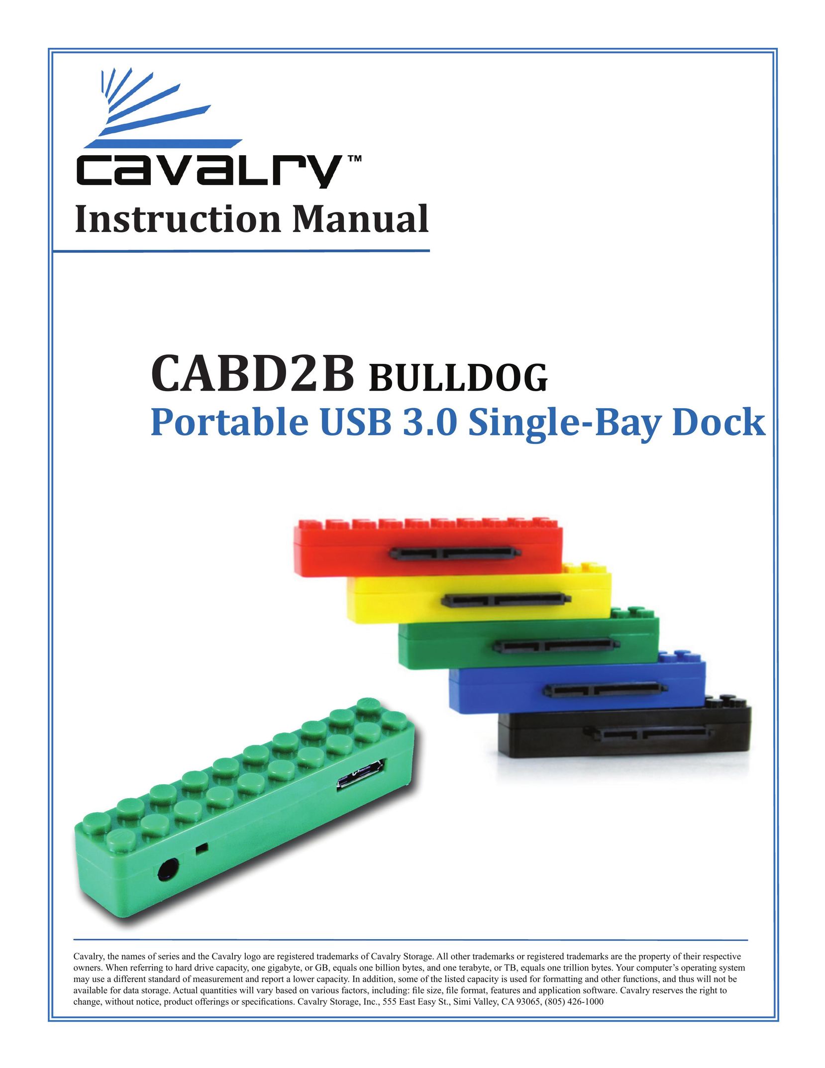 Cavalry Storage CABD2B Dishwasher User Manual (Page 1)