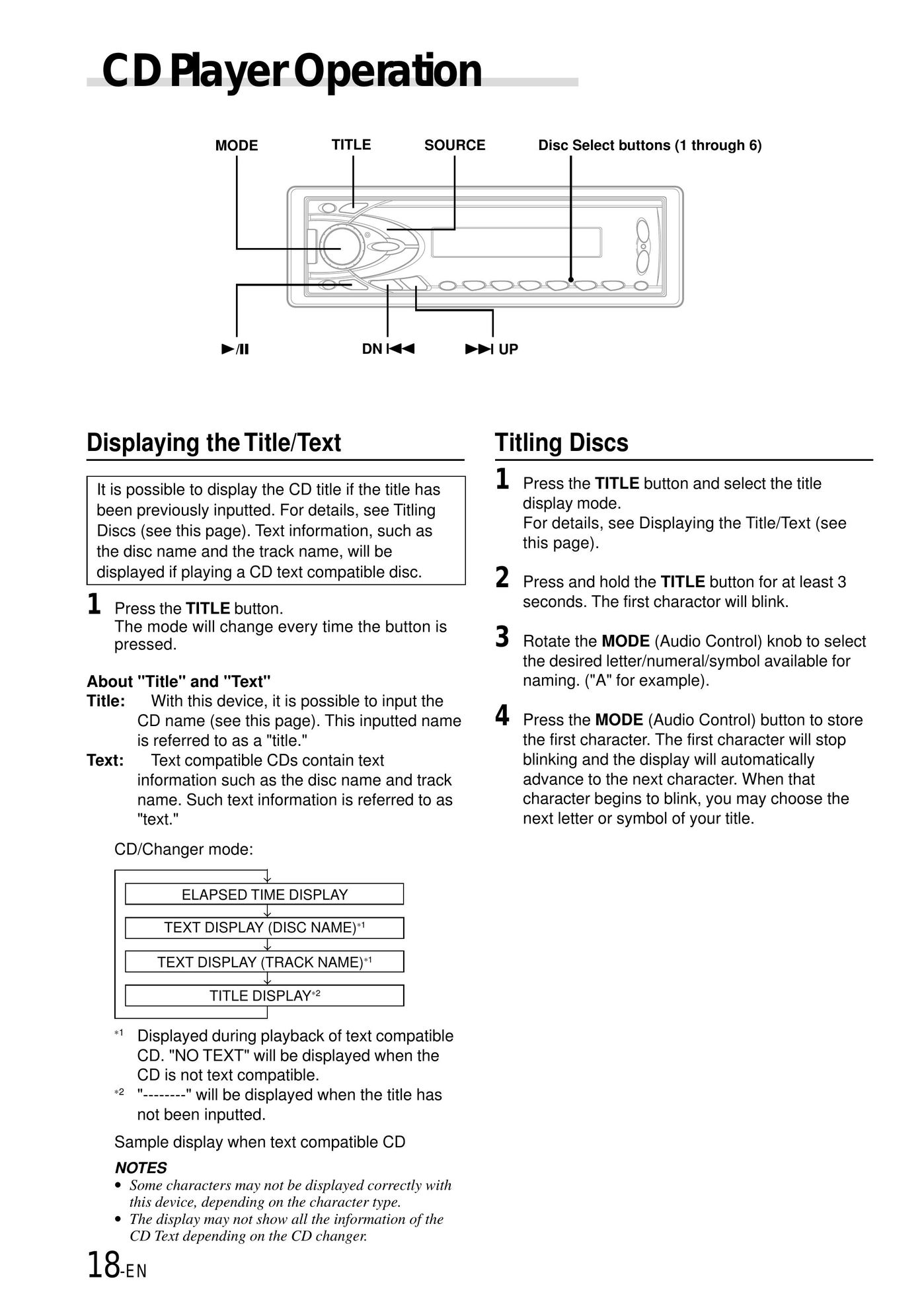 Alpine CDA-7865R CD Player User Manual (Page 20)