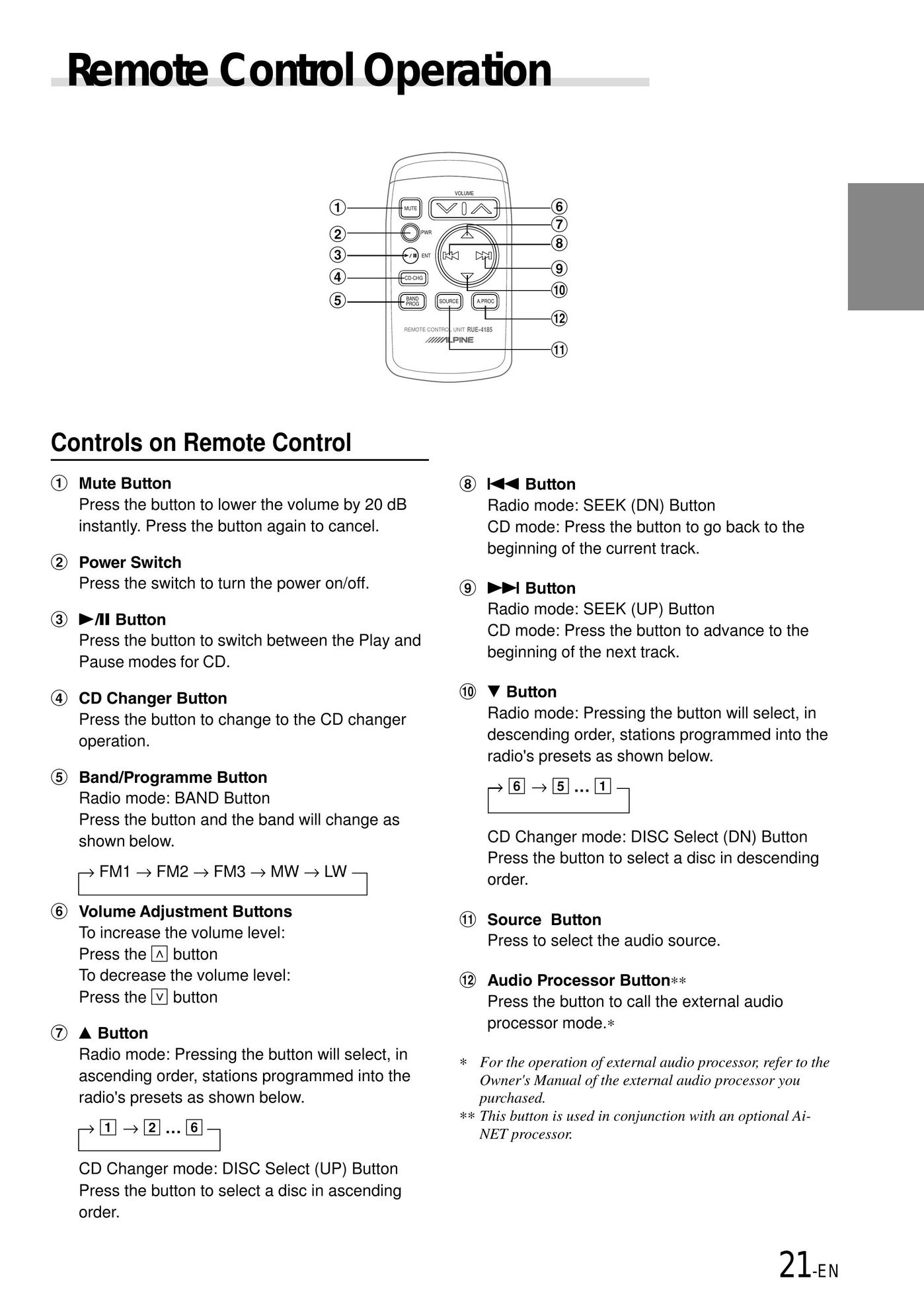 Alpine CDA-7865R CD Player User Manual (Page 23)