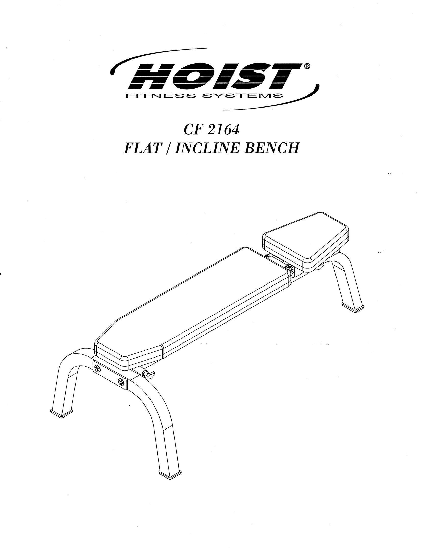 Hoist Fitness CF 2164 Fitness Equipment User Manual (Page 1)