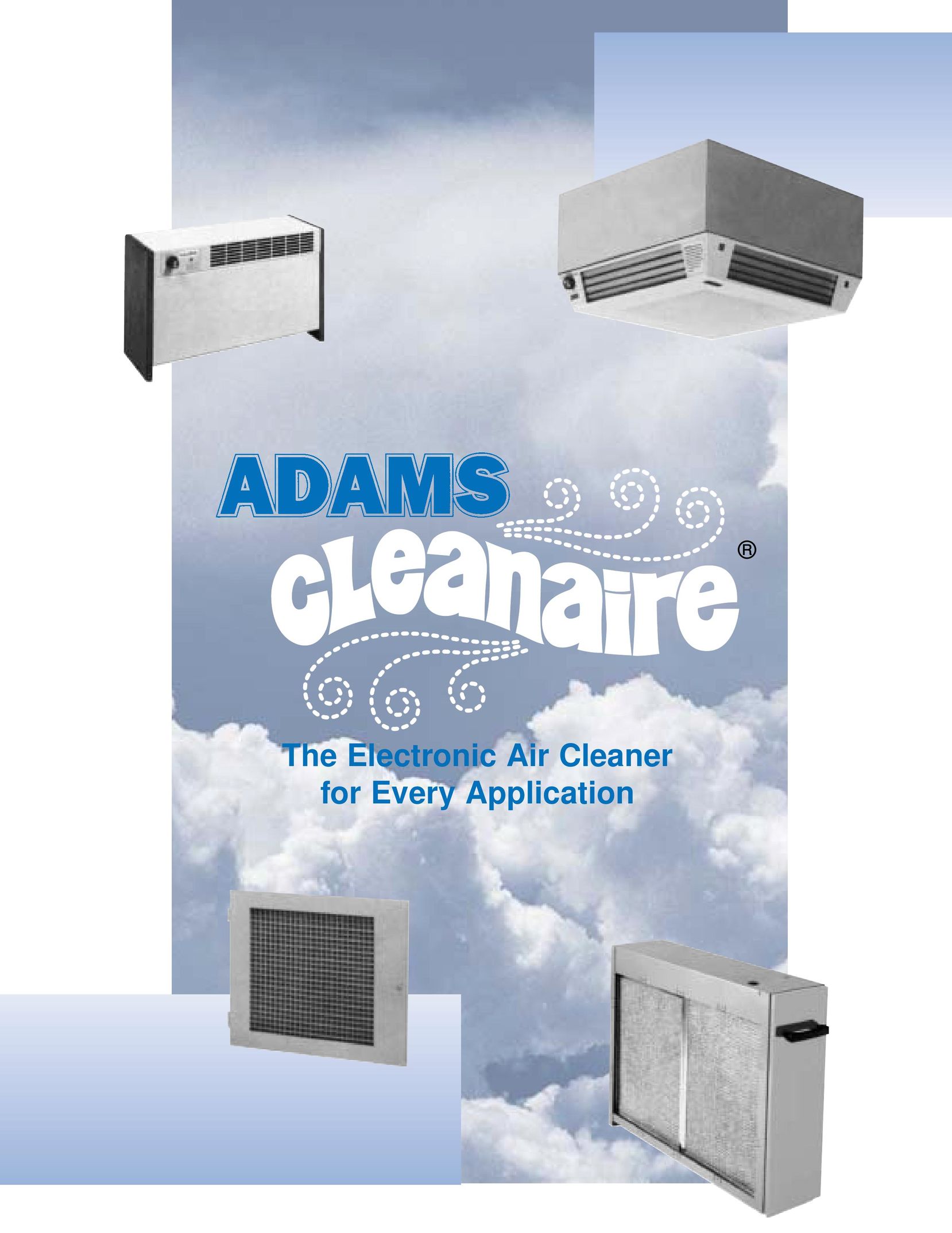Adams Cleanaire Air Cleaner User Manual (Page 1)