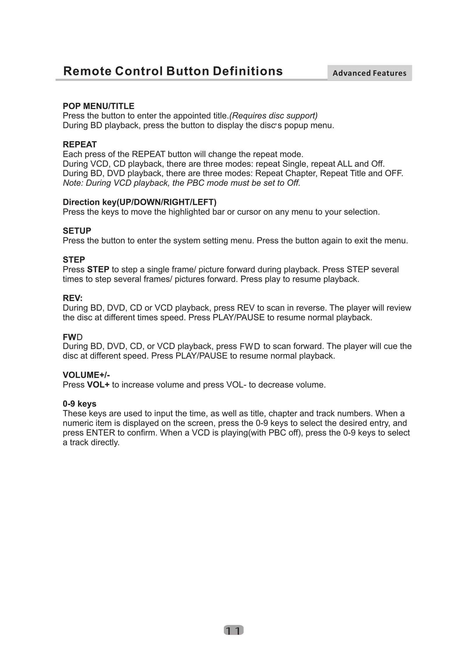Curtis Mathes CMMBX130 Blu-ray Player User Manual (Page 13)