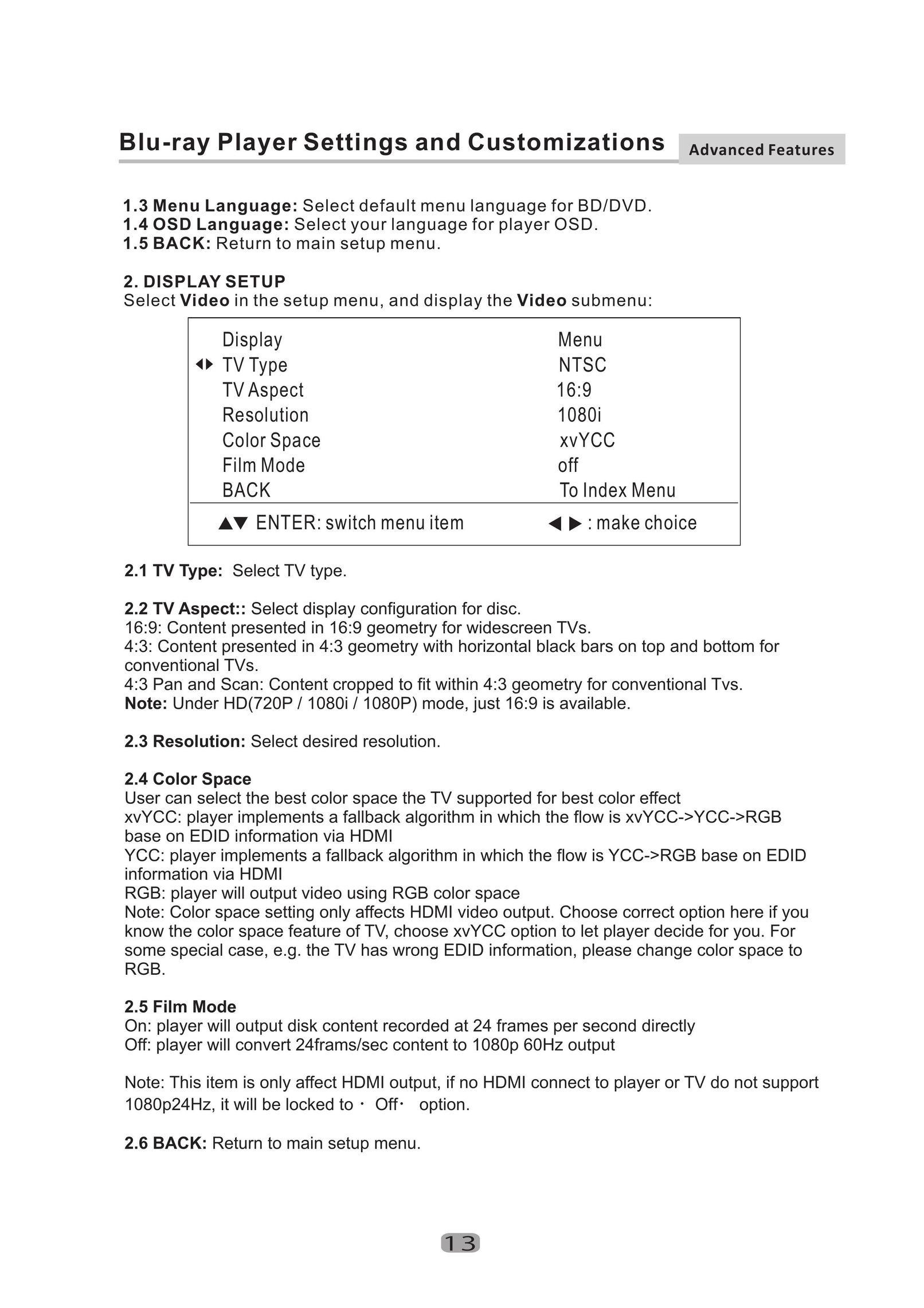 Curtis Mathes CMMBX130 Blu-ray Player User Manual (Page 15)